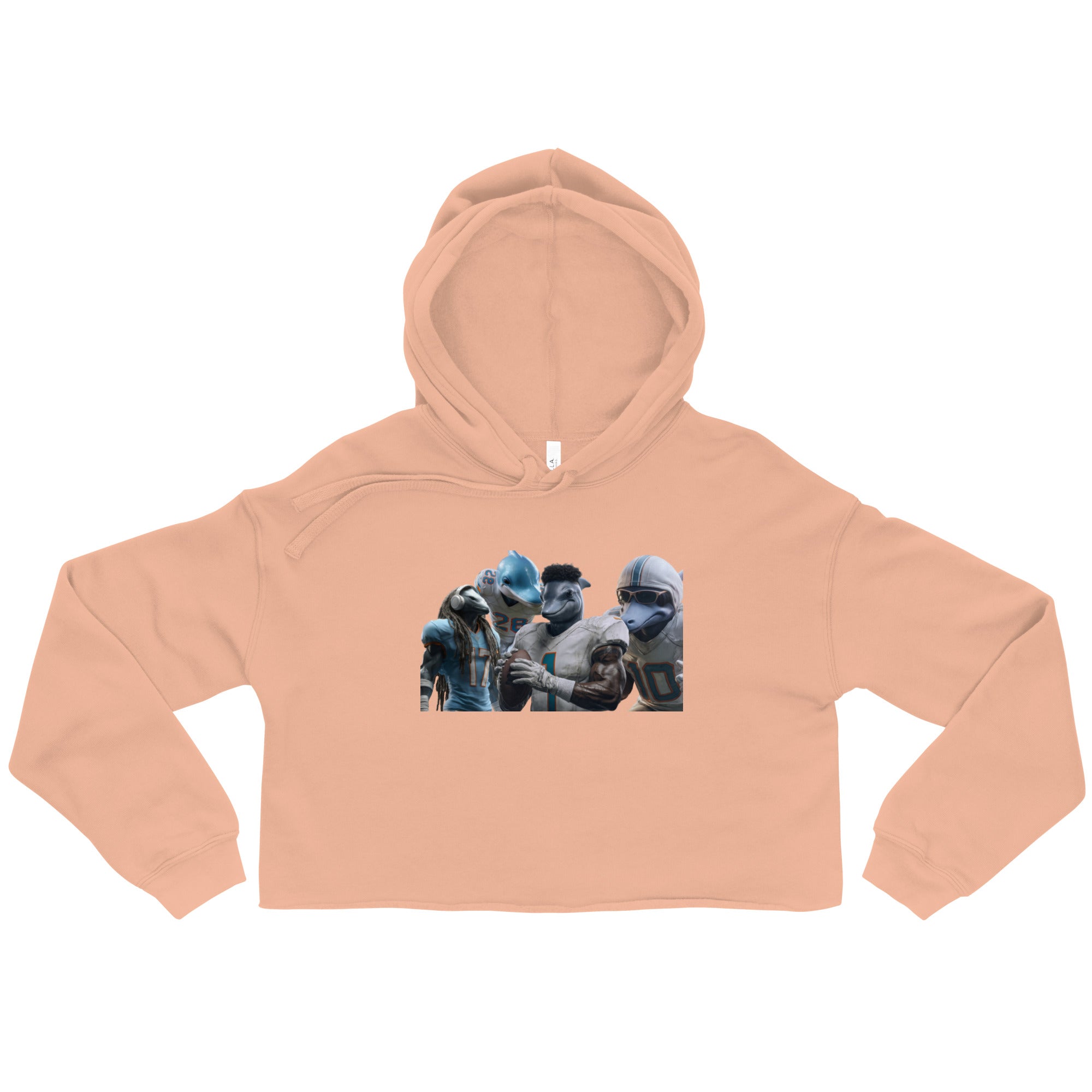Dolphin 12 W Crop Hoodie Peach