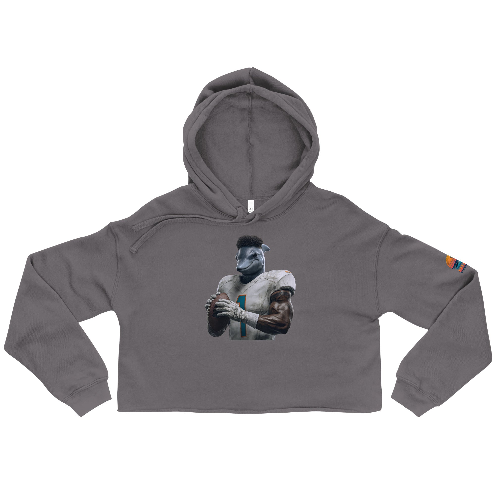 Dolphin 7 W Crop Hoodie Storm