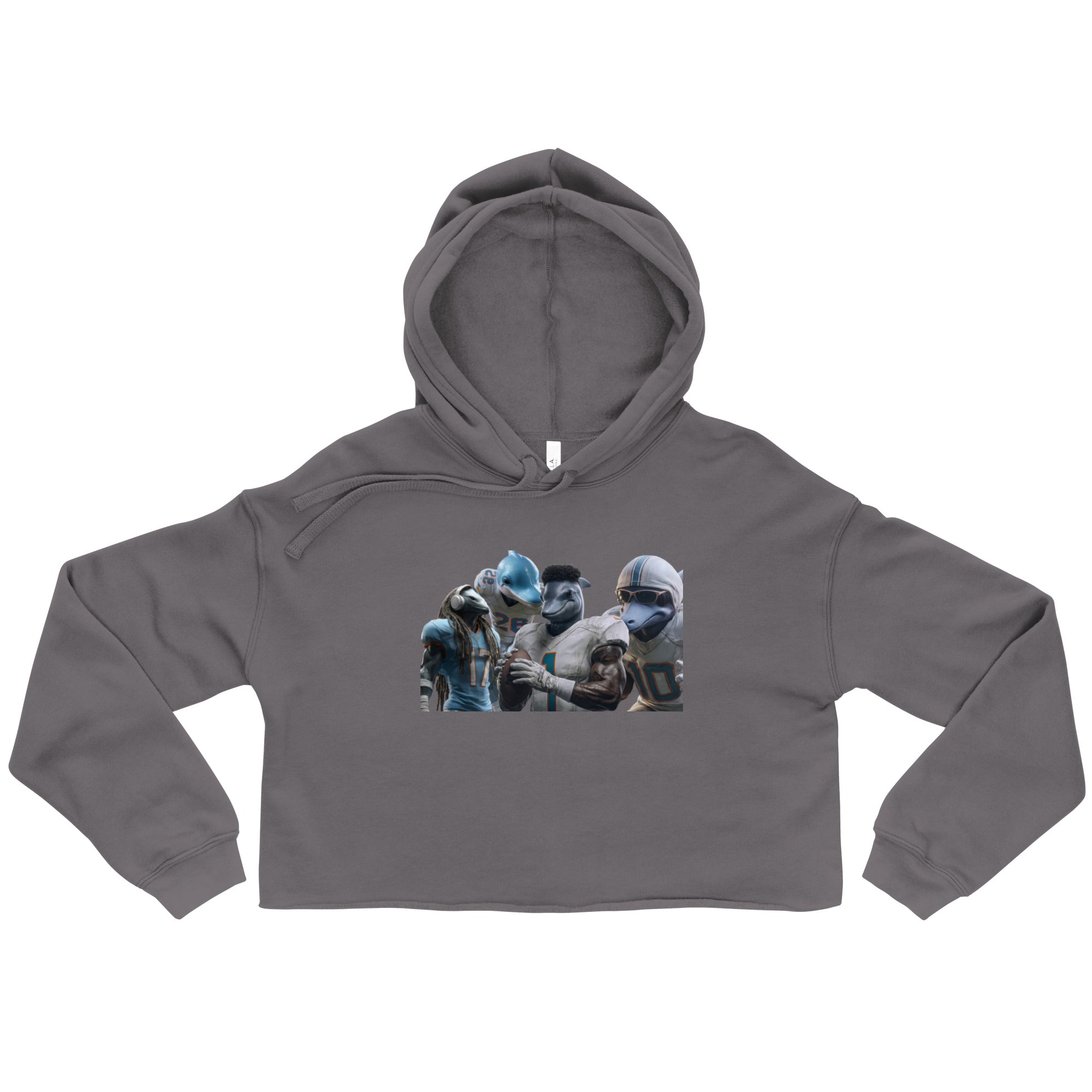 Dolphin 12 W Crop Hoodie Storm