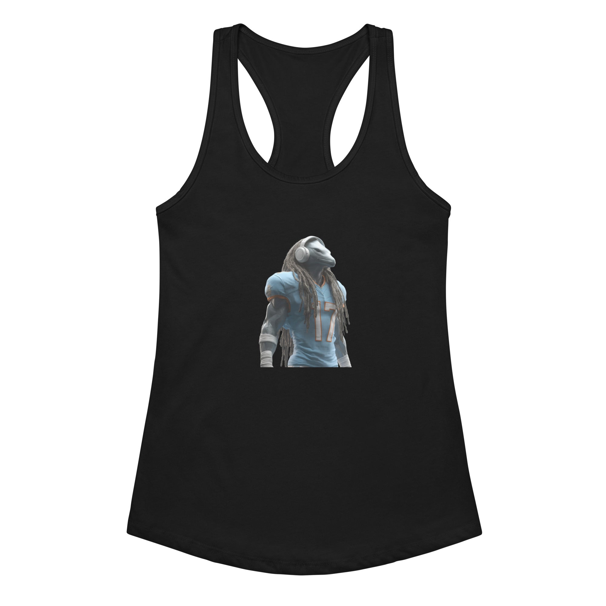 Dolphin 6 W Women’s fitted racerback tank top