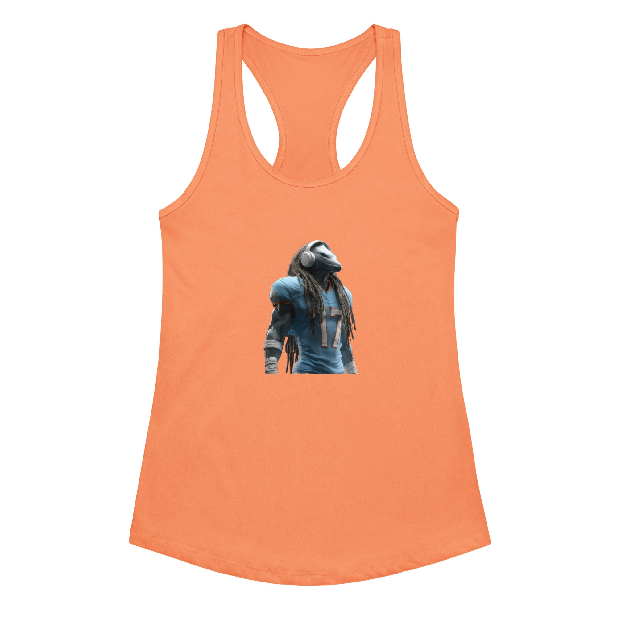 Dolphin 6 W Women’s fitted racerback tank top