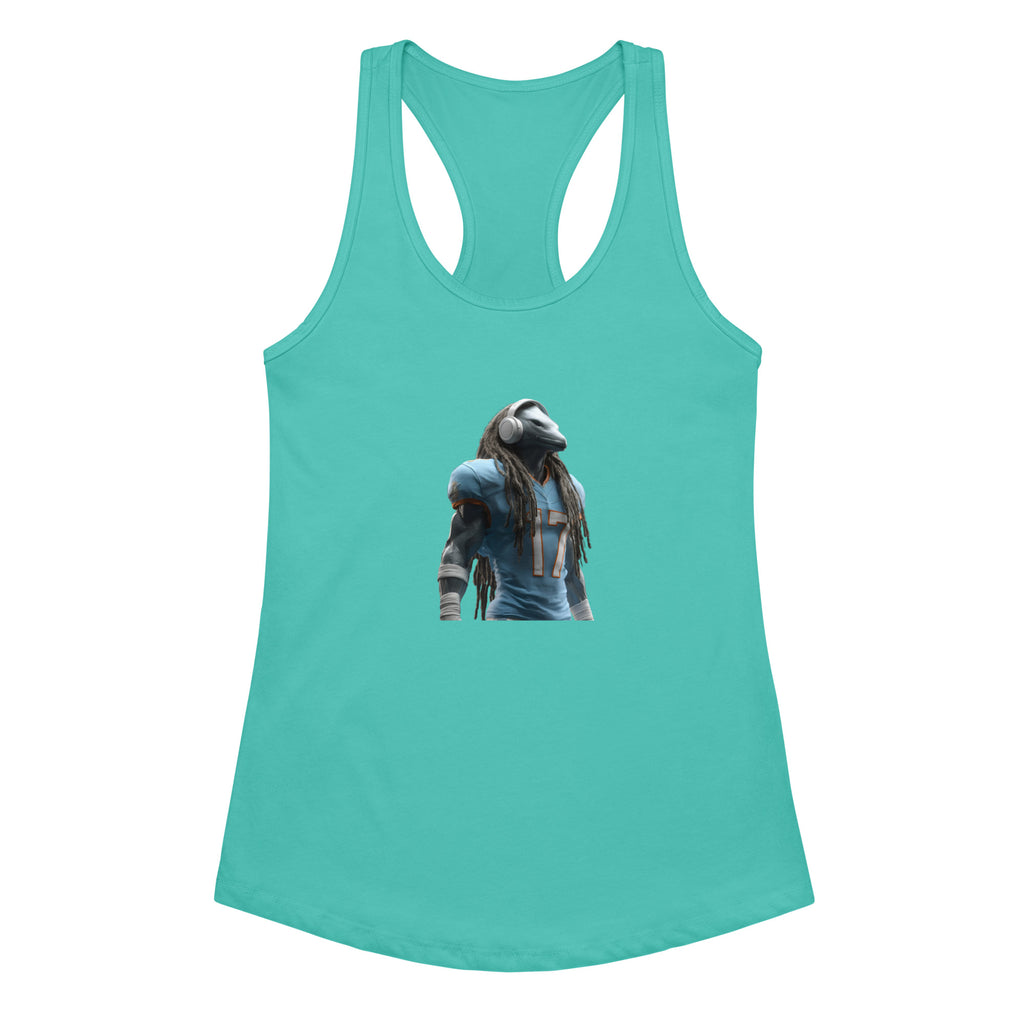 Dolphin 6 W Women’s fitted racerback tank top