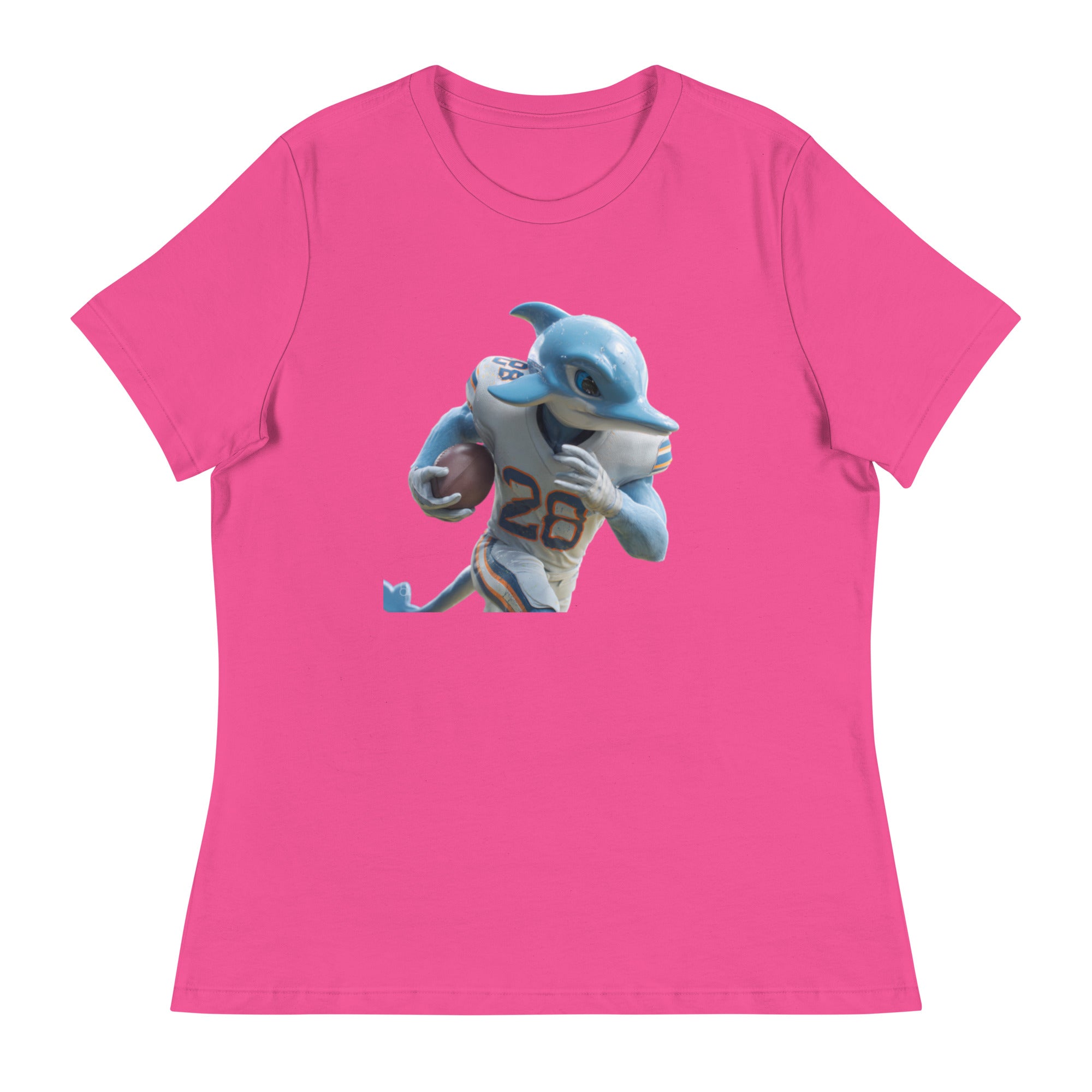 Dolphin 1 W Women's Relaxed T-Shirt Berry