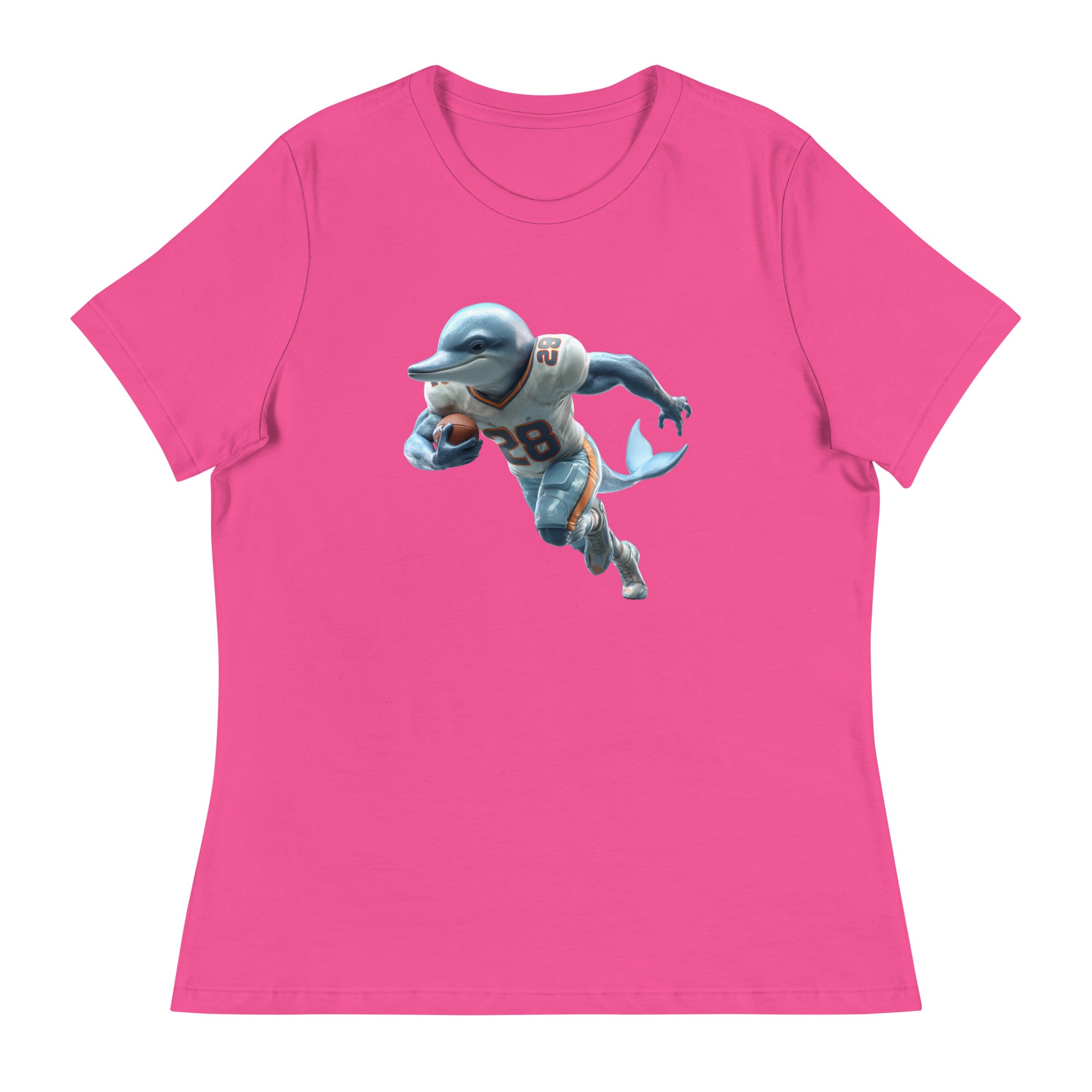 Dolphin 2 W Women's Relaxed T-Shirt Berry