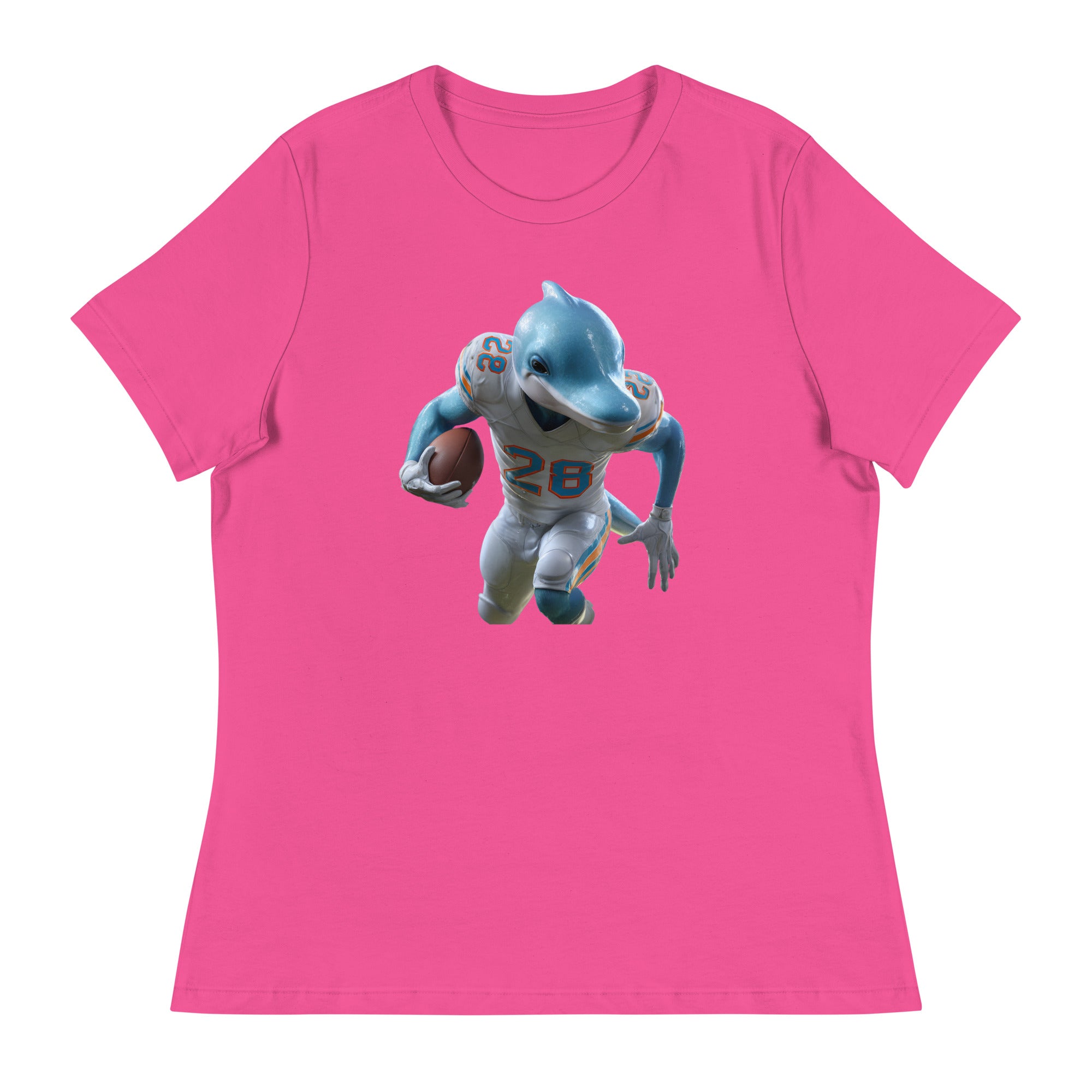 Dolphin 3 W Women's Relaxed T-Shirt Berry