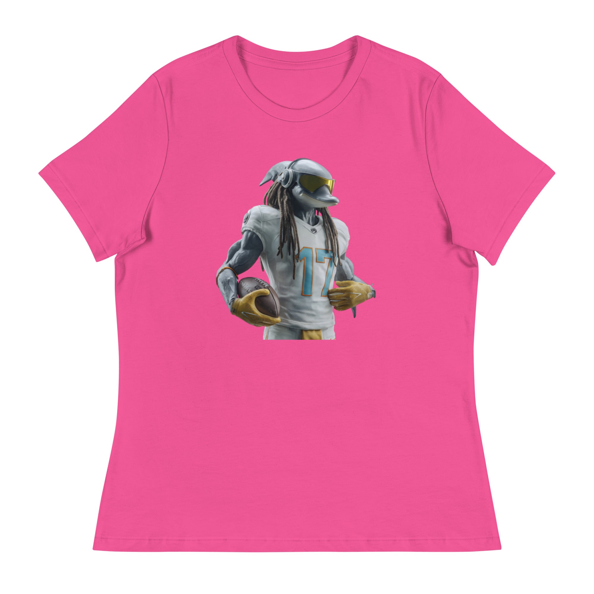 Dolphin 4 W Women's Relaxed T-Shirt Berry