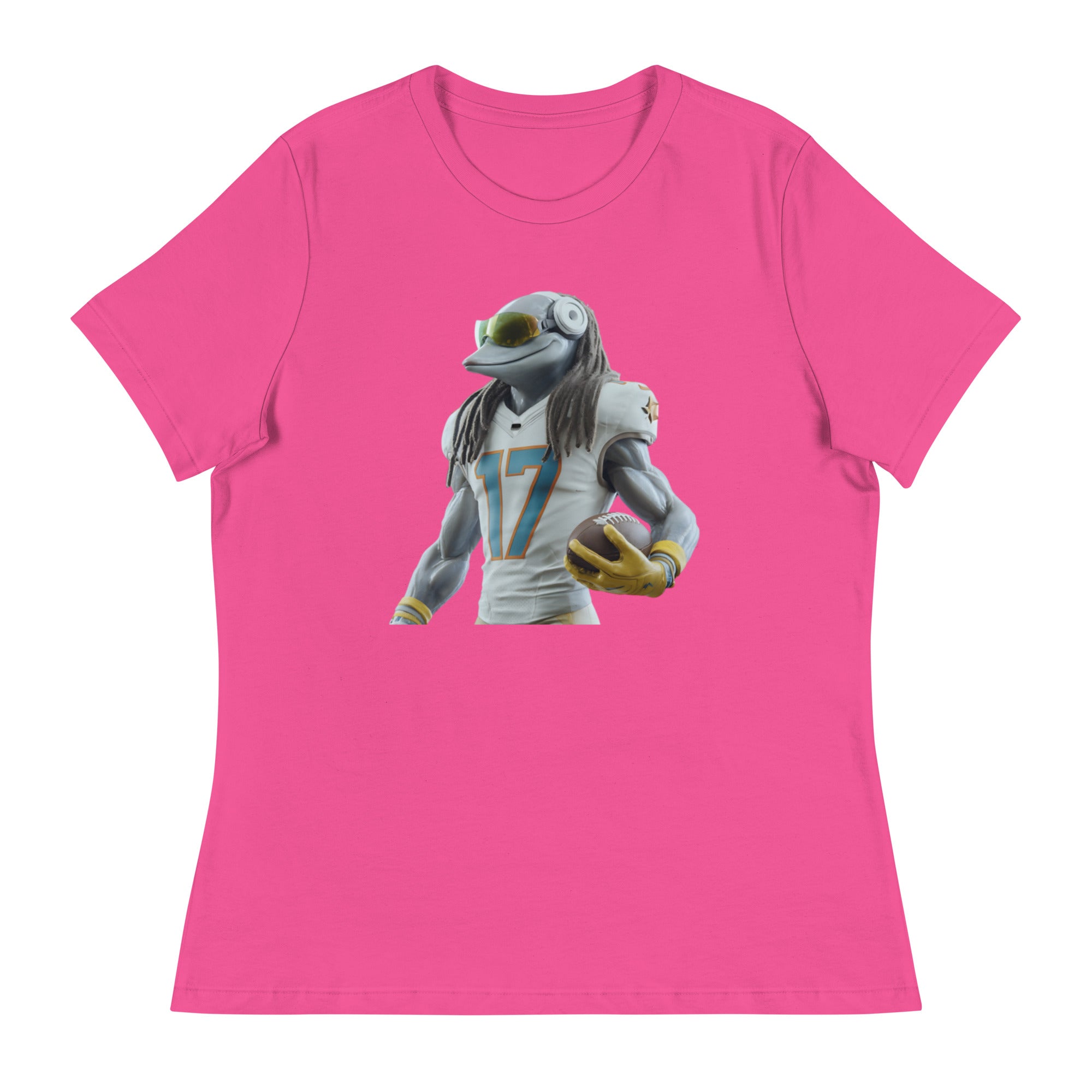 Dolphin 5 W Women's Relaxed T-Shirt Berry