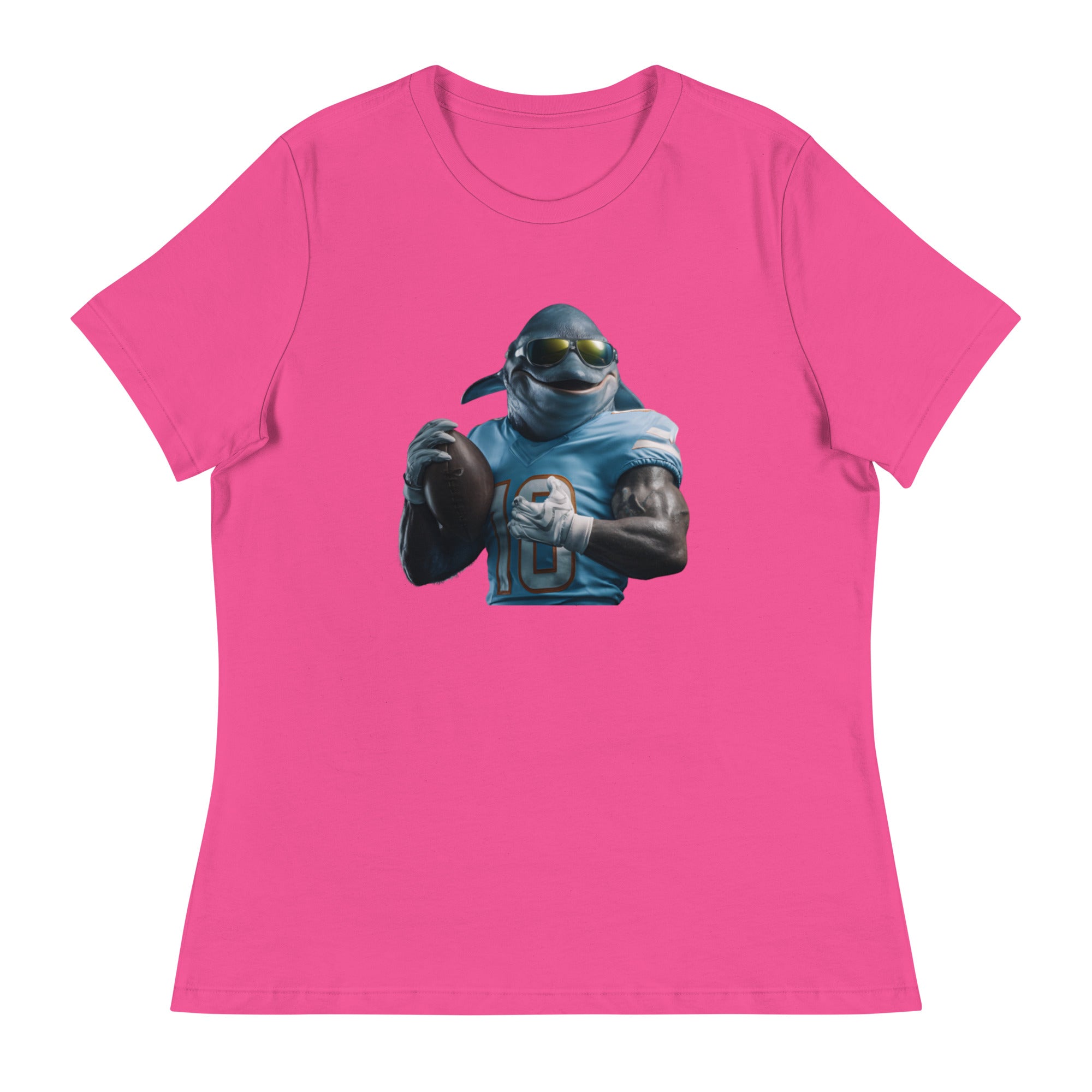 Dolphin 10 W Women's Relaxed T-Shirt Berry