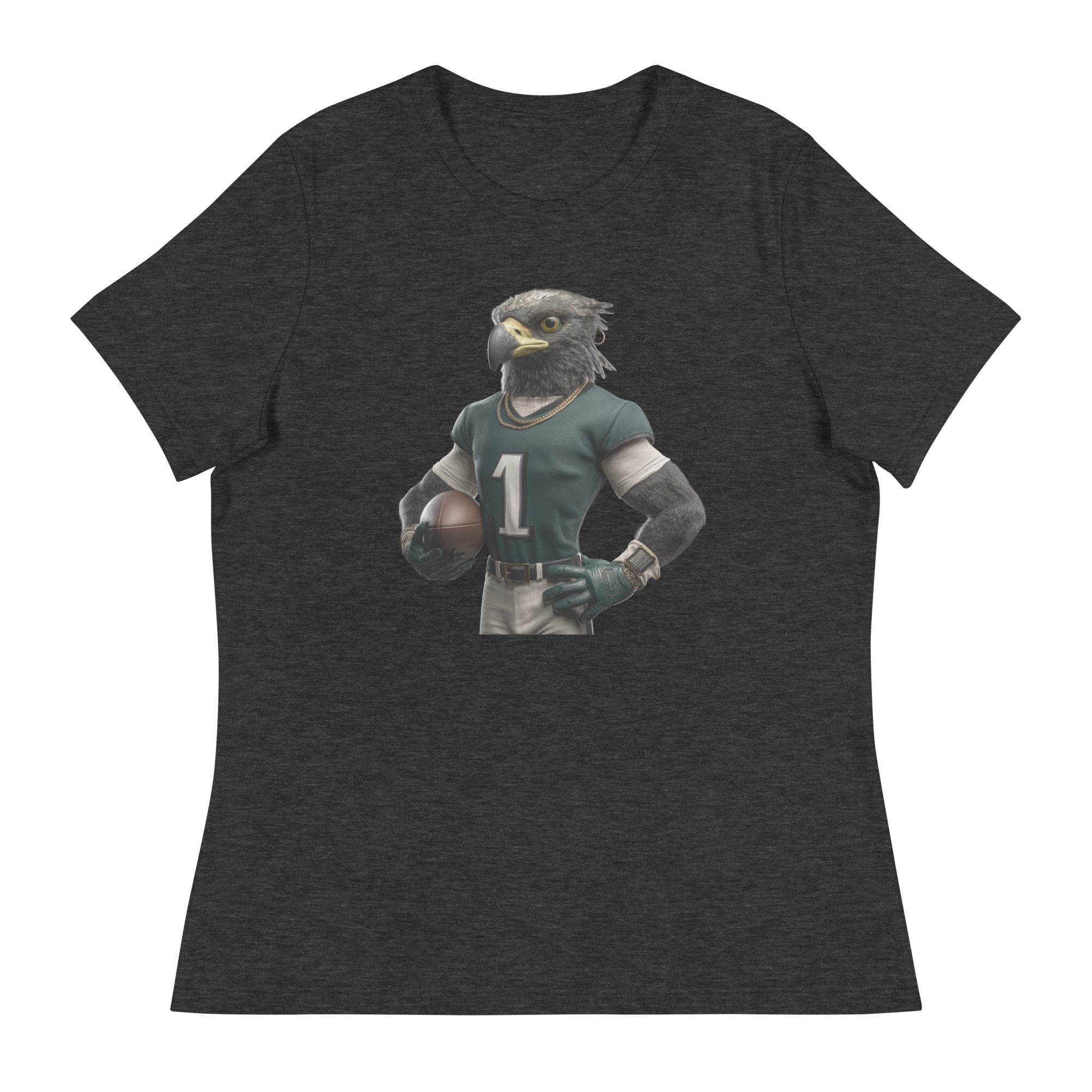 Eagle 4 Women's Relaxed T-Shirt Dark Grey Heather