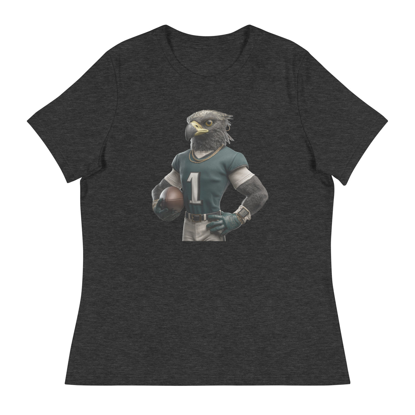Eagle 4 Women's Relaxed T-Shirt Dark Grey Heather