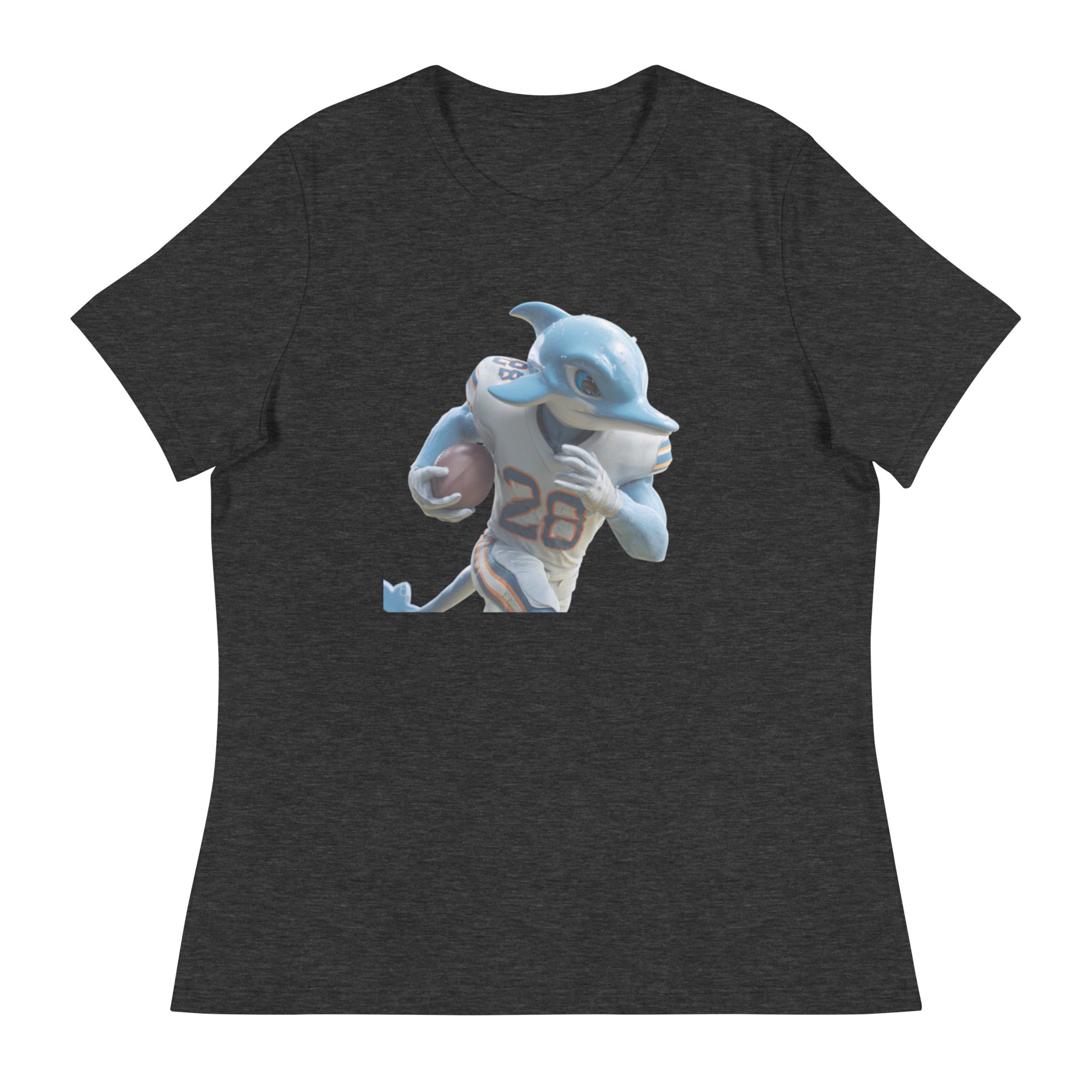Dolphin 1 W Women's Relaxed T-Shirt Dark Grey Heather