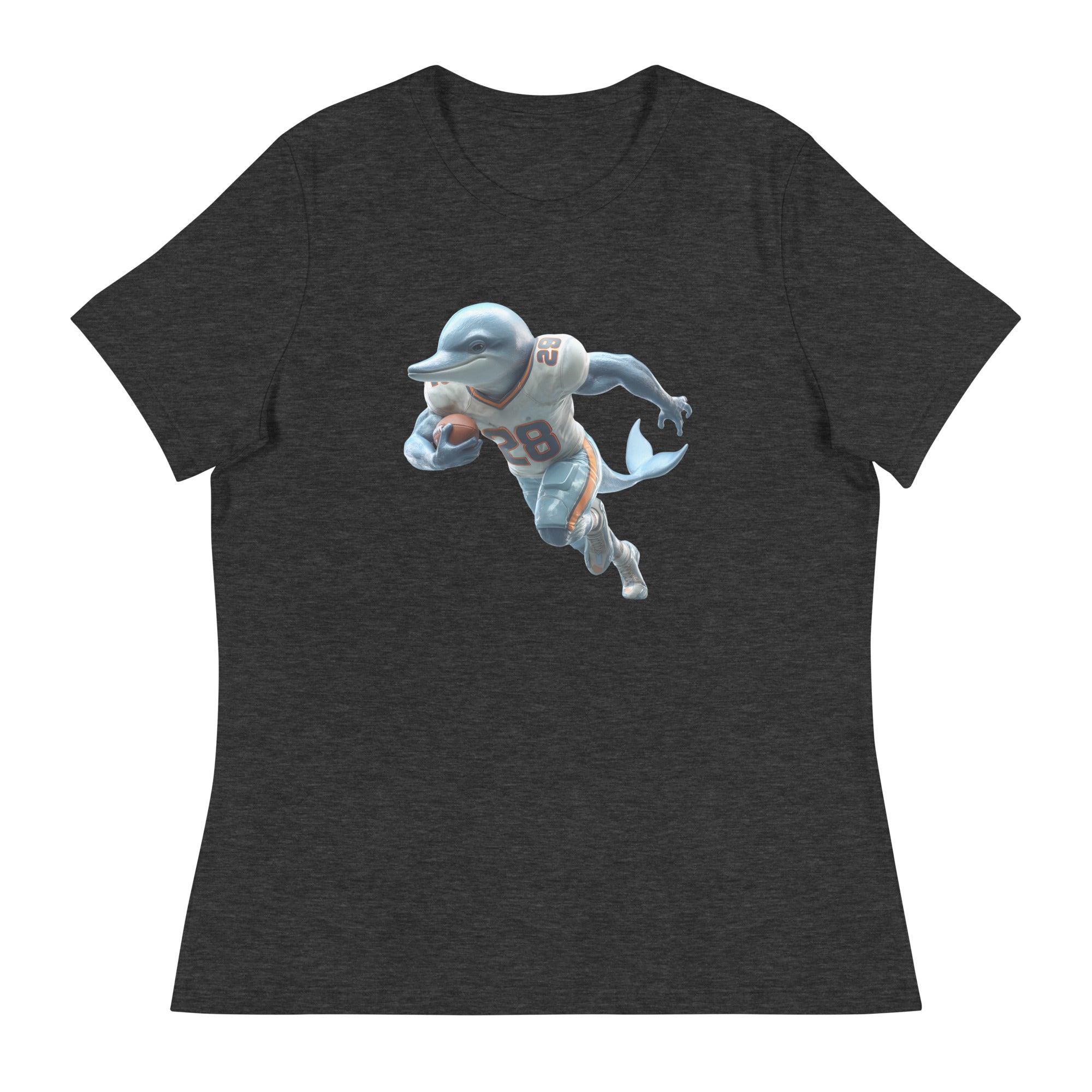 Dolphin 2 W Women's Relaxed T-Shirt Dark Grey Heather