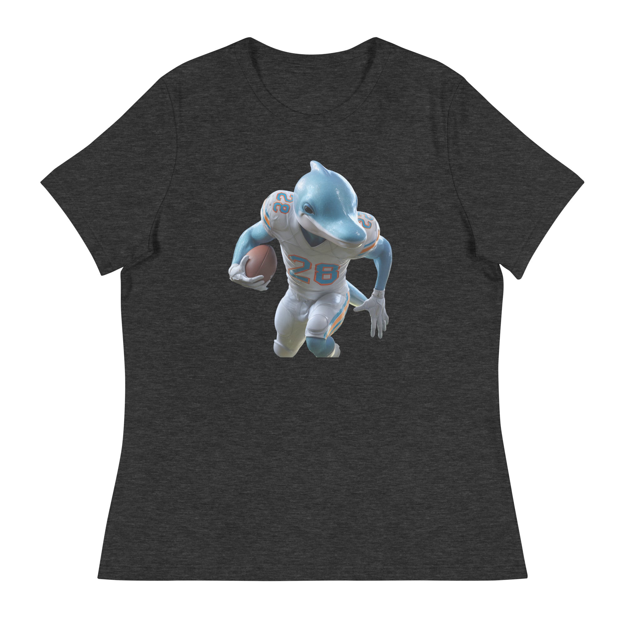 Dolphin 3 W Women's Relaxed T-Shirt Dark Grey Heather