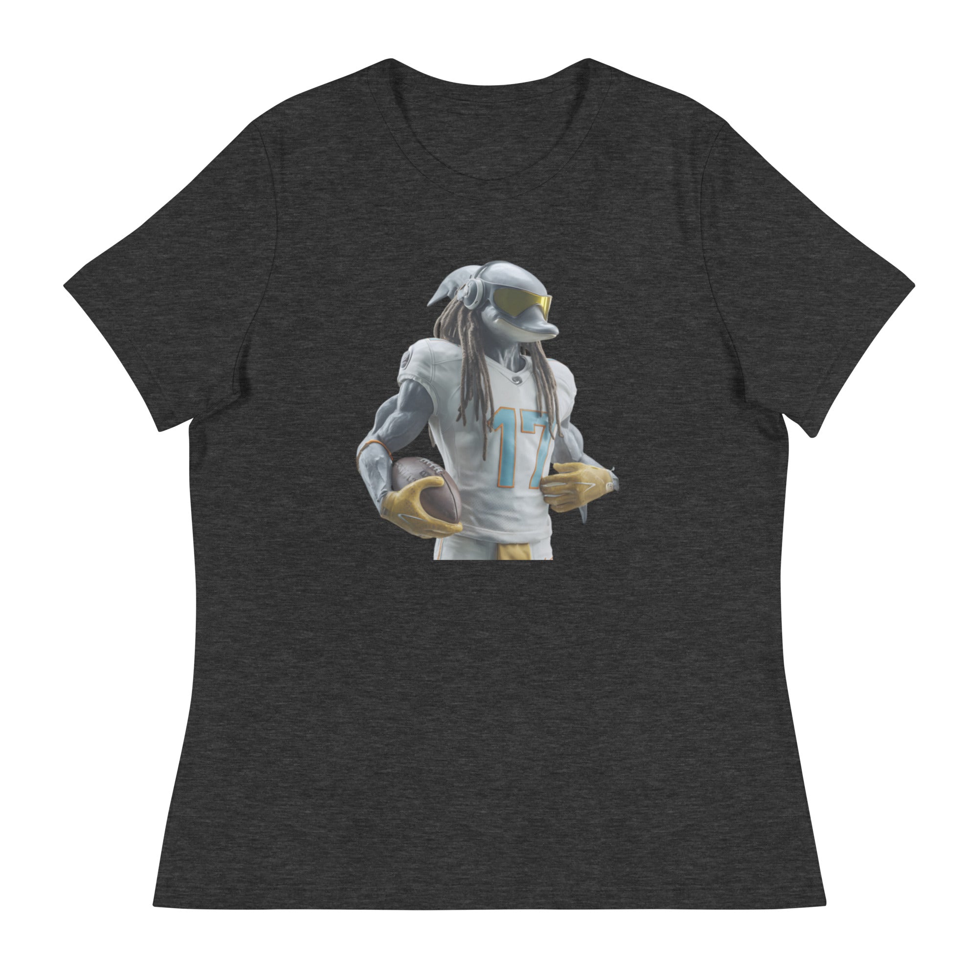 Dolphin 4 W Women's Relaxed T-Shirt Dark Grey Heather