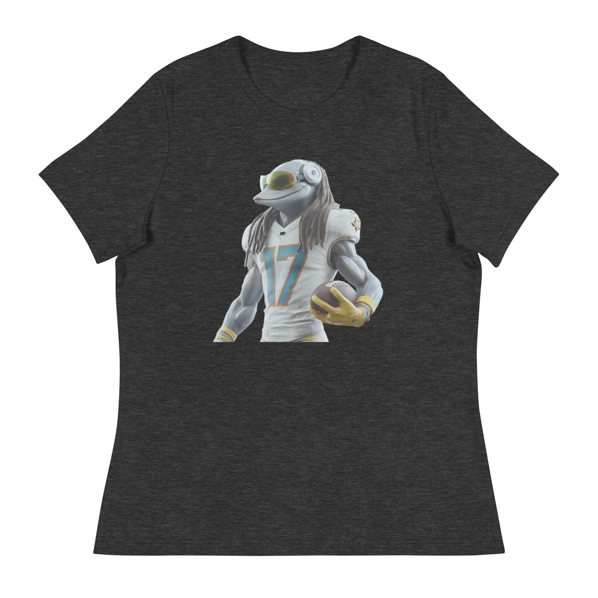 Dolphin 5 W Women's Relaxed T-Shirt Dark Grey Heather