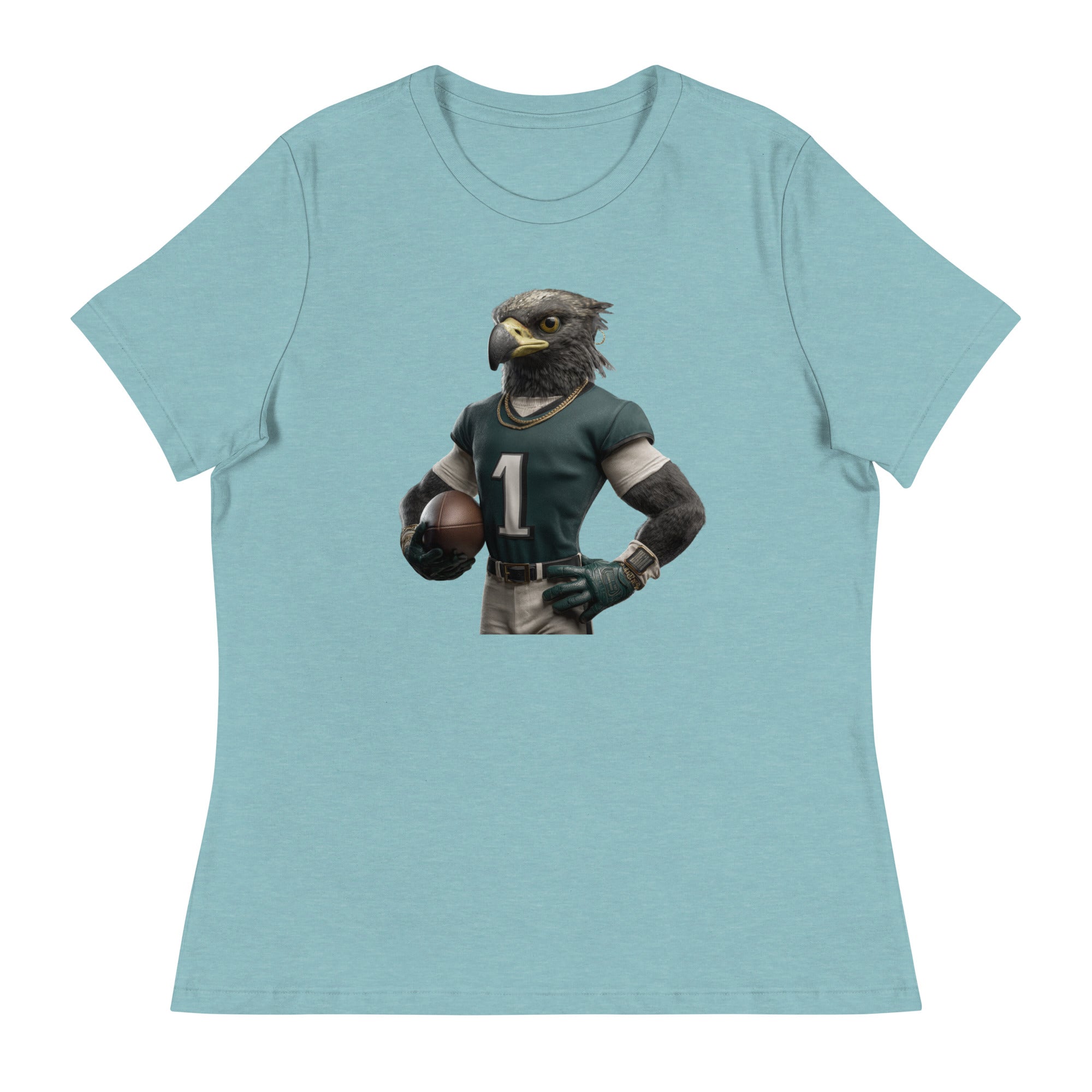 Eagle 4 Women's Relaxed T-Shirt Heather Blue Lagoon
