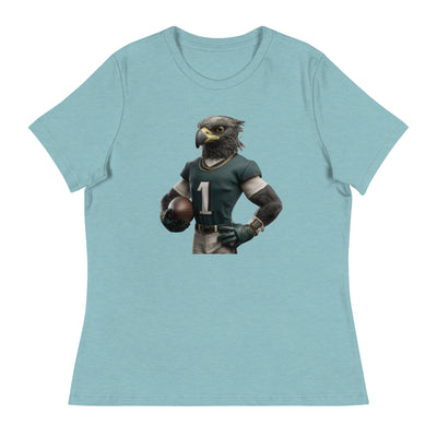 Eagle 4 Women's Relaxed T-Shirt Heather Blue Lagoon