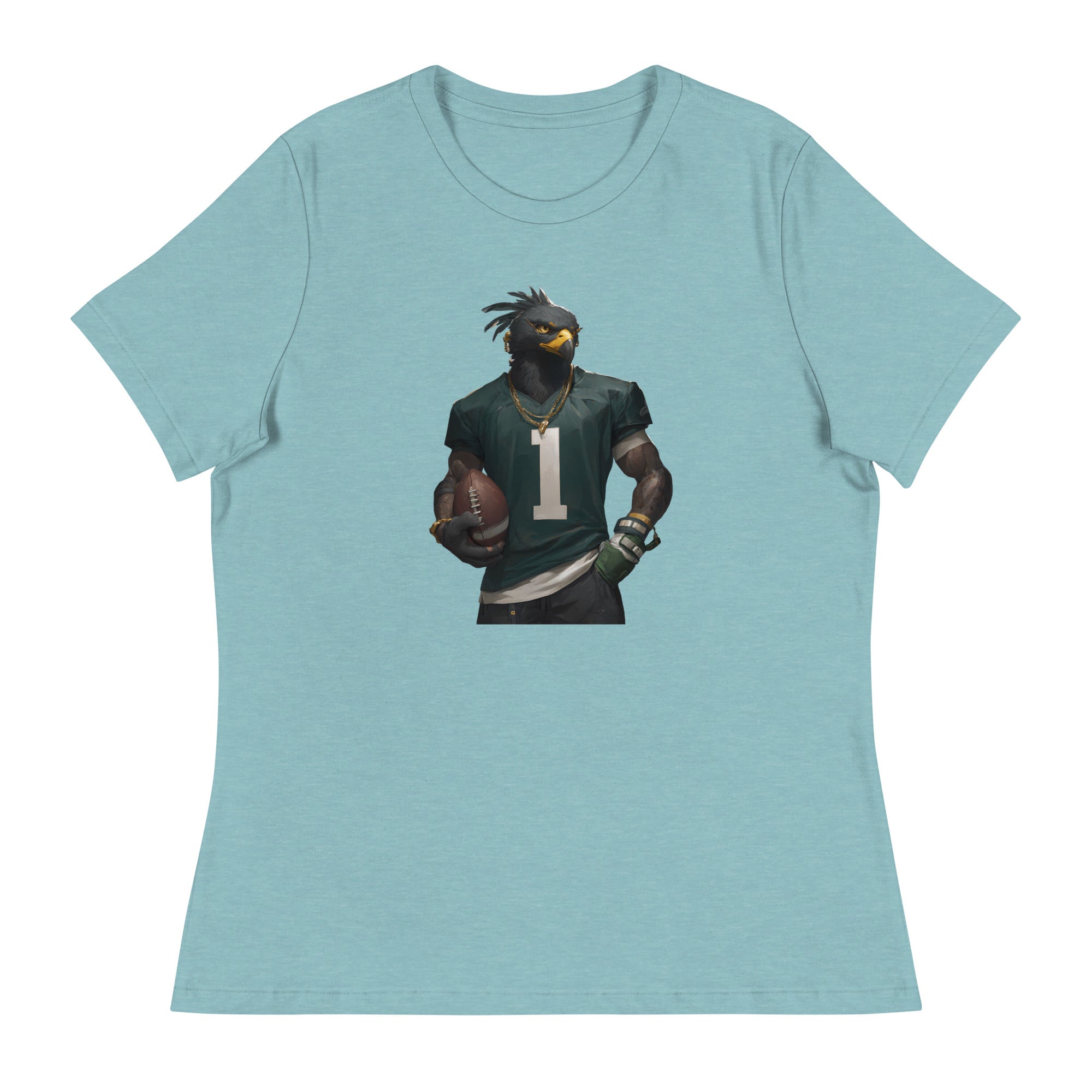 Eagle 6 W Women's Relaxed T-Shirt Heather Blue Lagoon