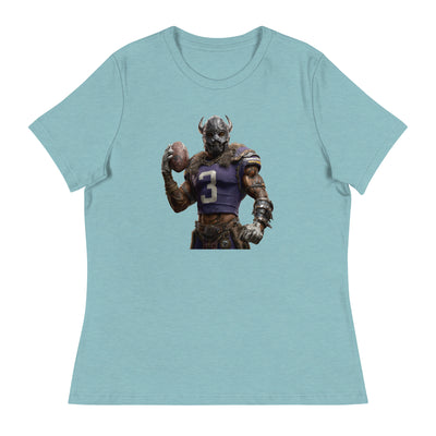 Viking 7 W Women's Relaxed T-Shirt Heather Blue Lagoon