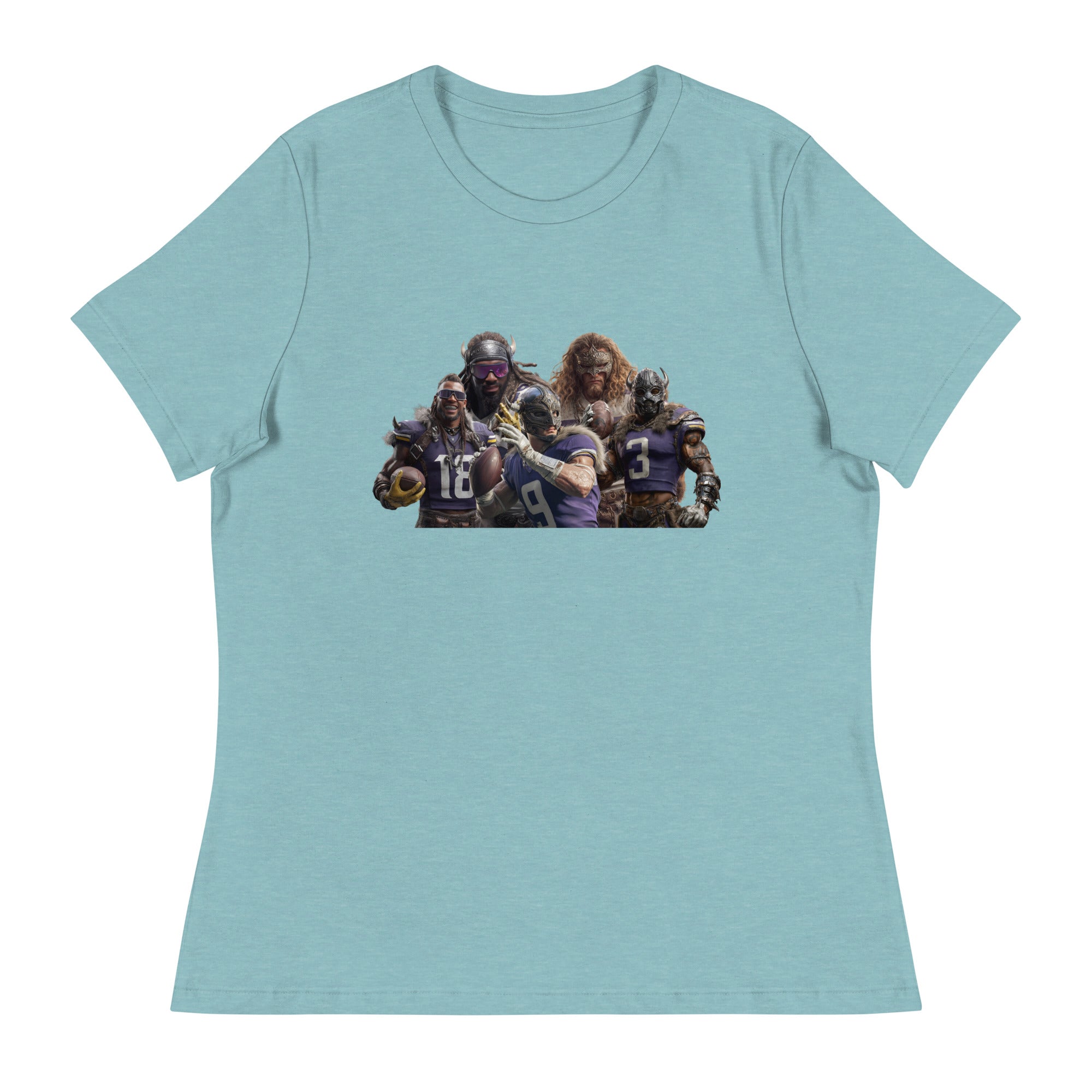 Viking 11 W Women's Relaxed T-Shirt Heather Blue Lagoon