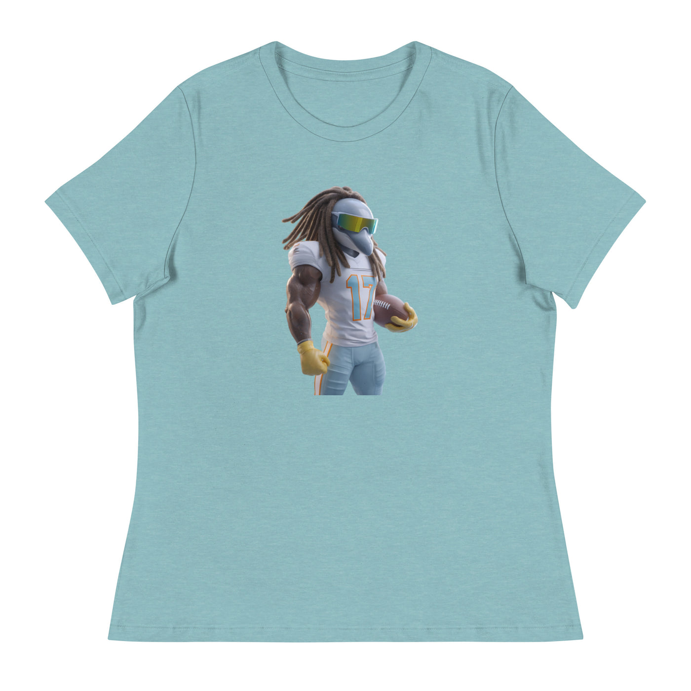 Dolphin 11 W Women's Relaxed T-Shirt Heather Blue Lagoon
