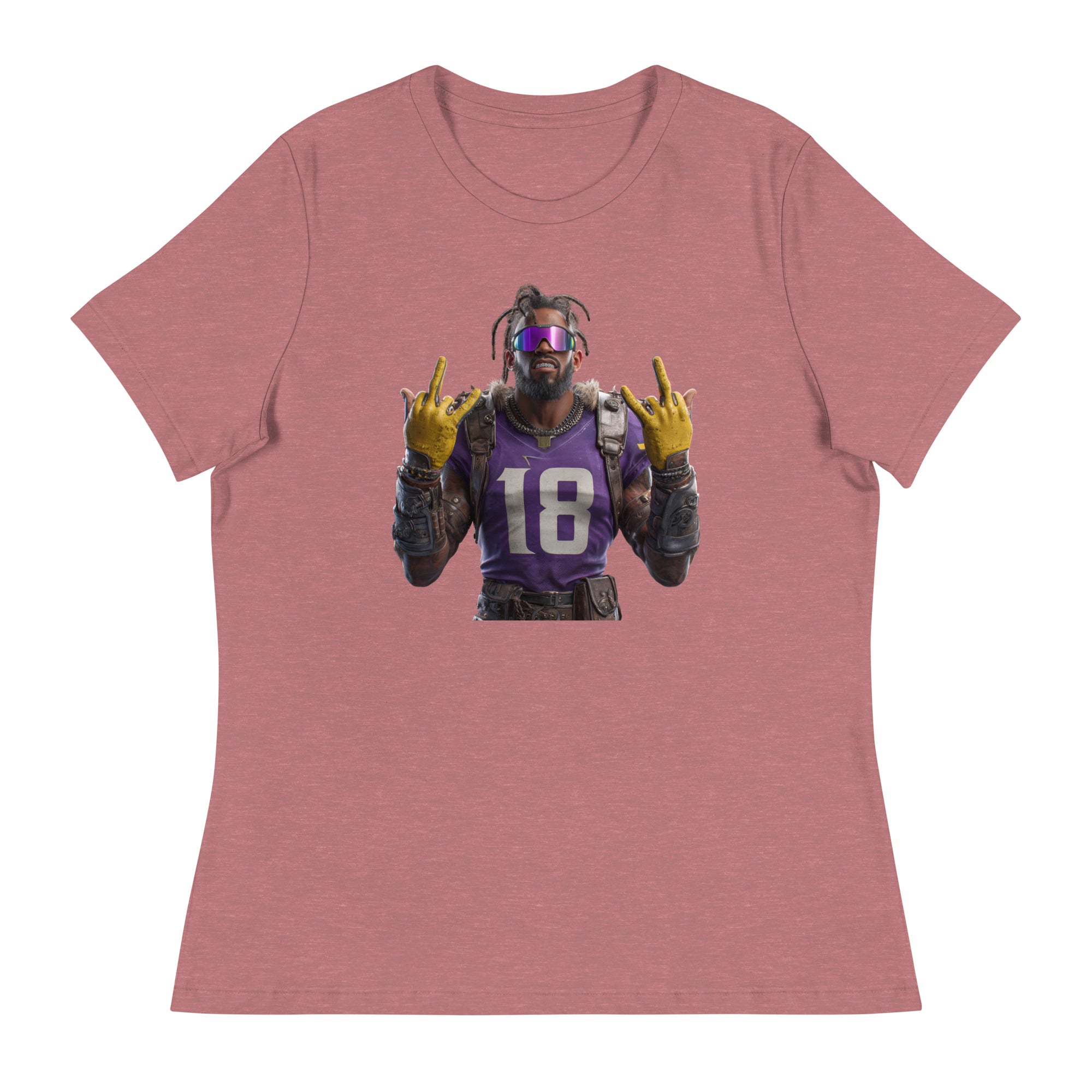 Viking 4 W Women's Relaxed T-Shirt Heather Mauve