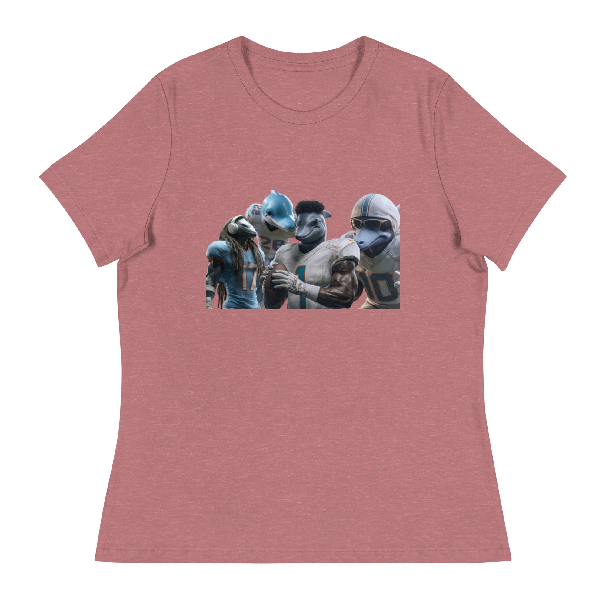 Dolphin 12 W Women's Relaxed T-Shirt Heather Mauve