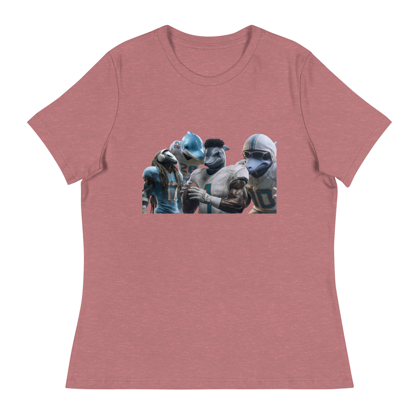 Dolphin 12 W Women's Relaxed T-Shirt Heather Mauve