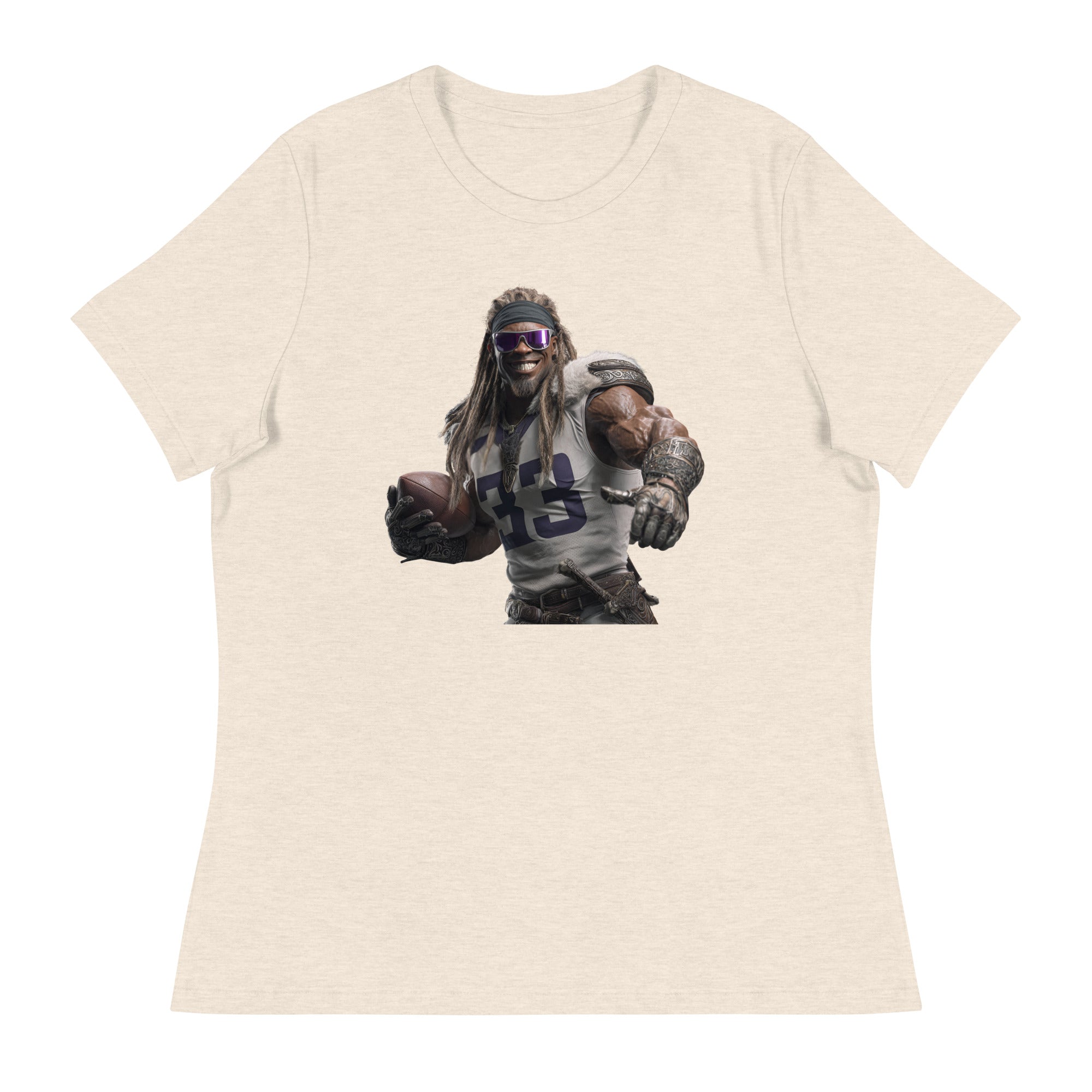 Viking 8 W Women's Relaxed T-Shirt Heather Prism Natural