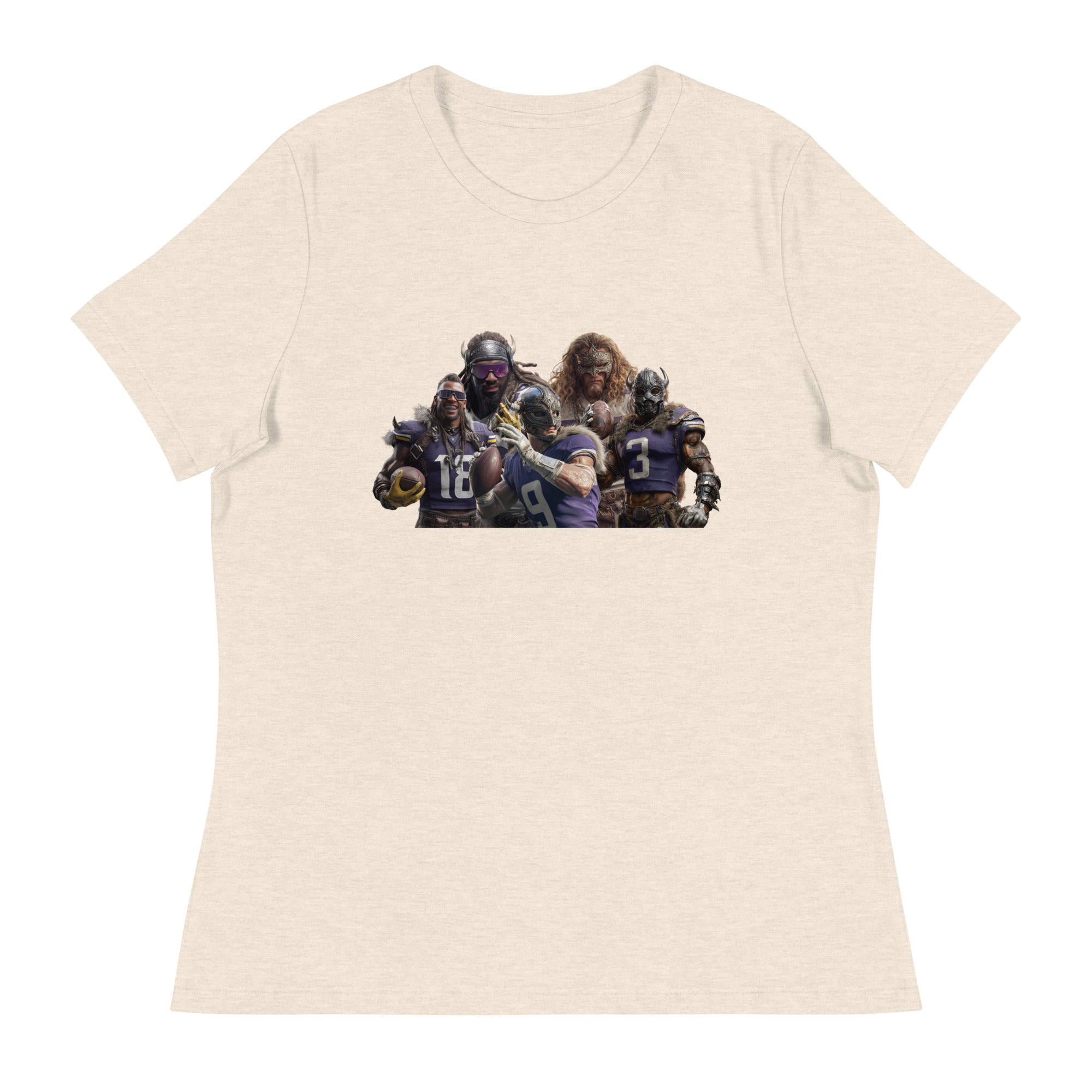 Viking 11 W Women's Relaxed T-Shirt Heather Prism Natural