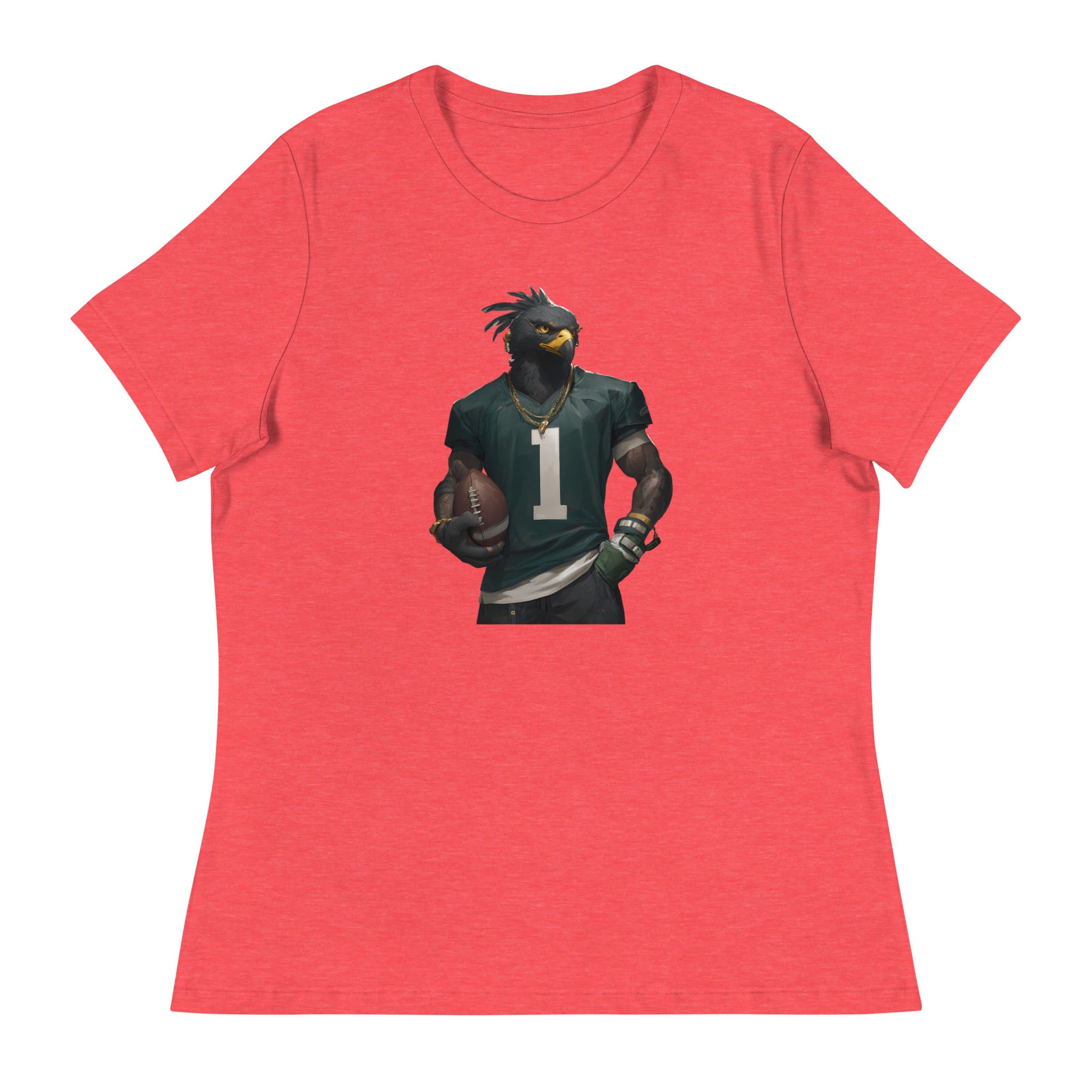 Eagle 6 W Women's Relaxed T-Shirt Heather Red