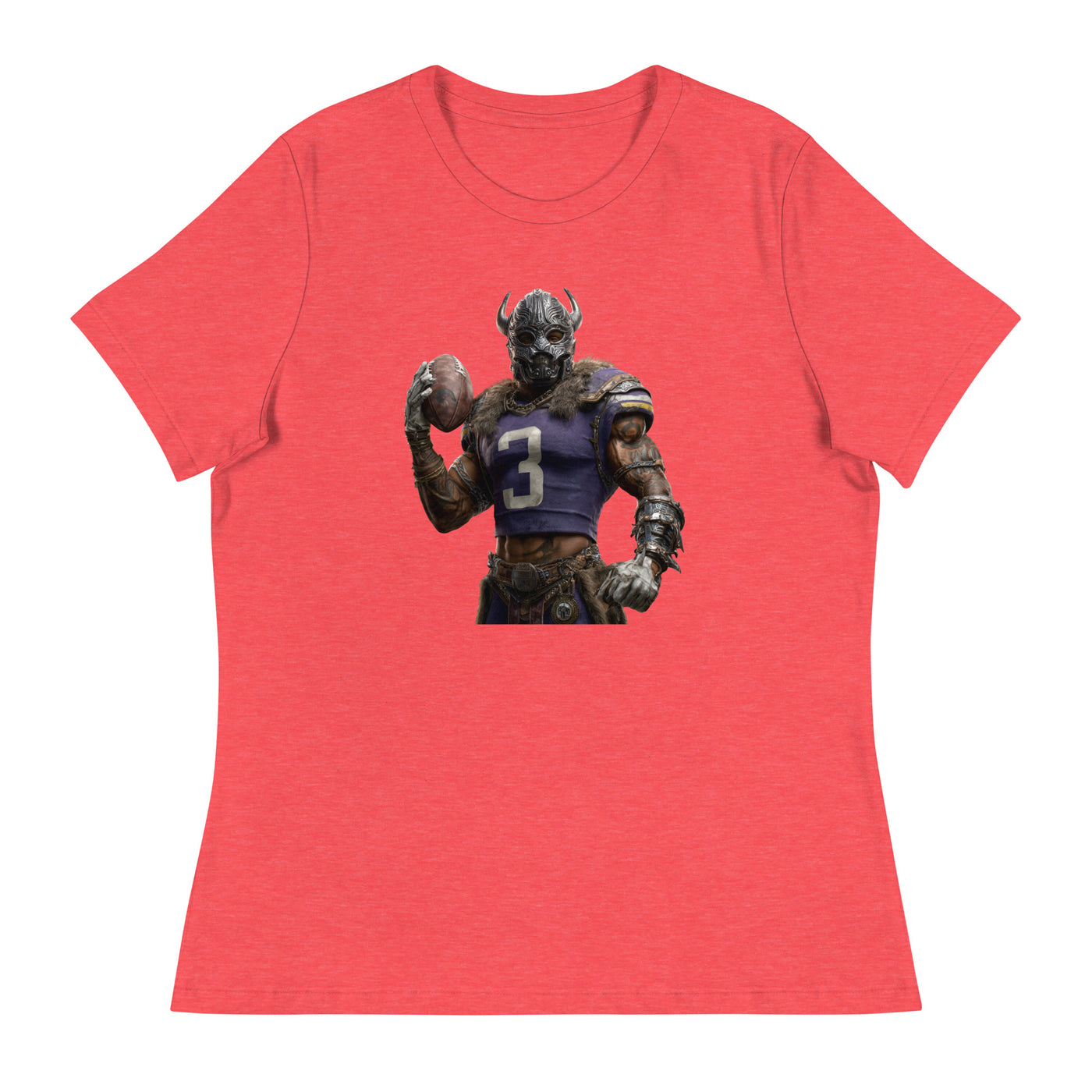 Viking 7 W Women's Relaxed T-Shirt Heather Red