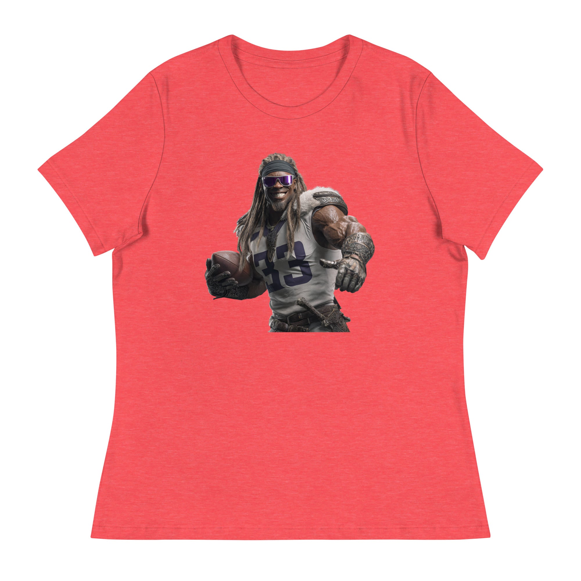 Viking 8 W Women's Relaxed T-Shirt Heather Red