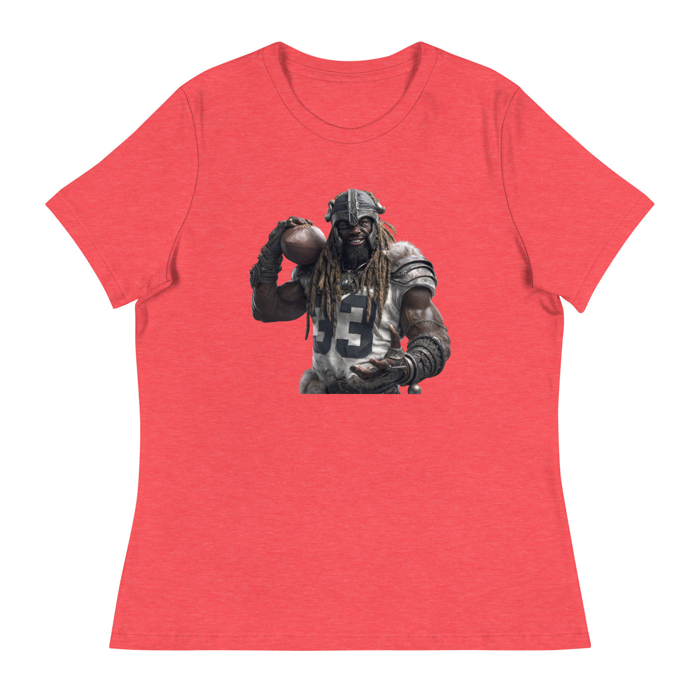 Viking 9 W Women's Relaxed T-Shirt Heather Red