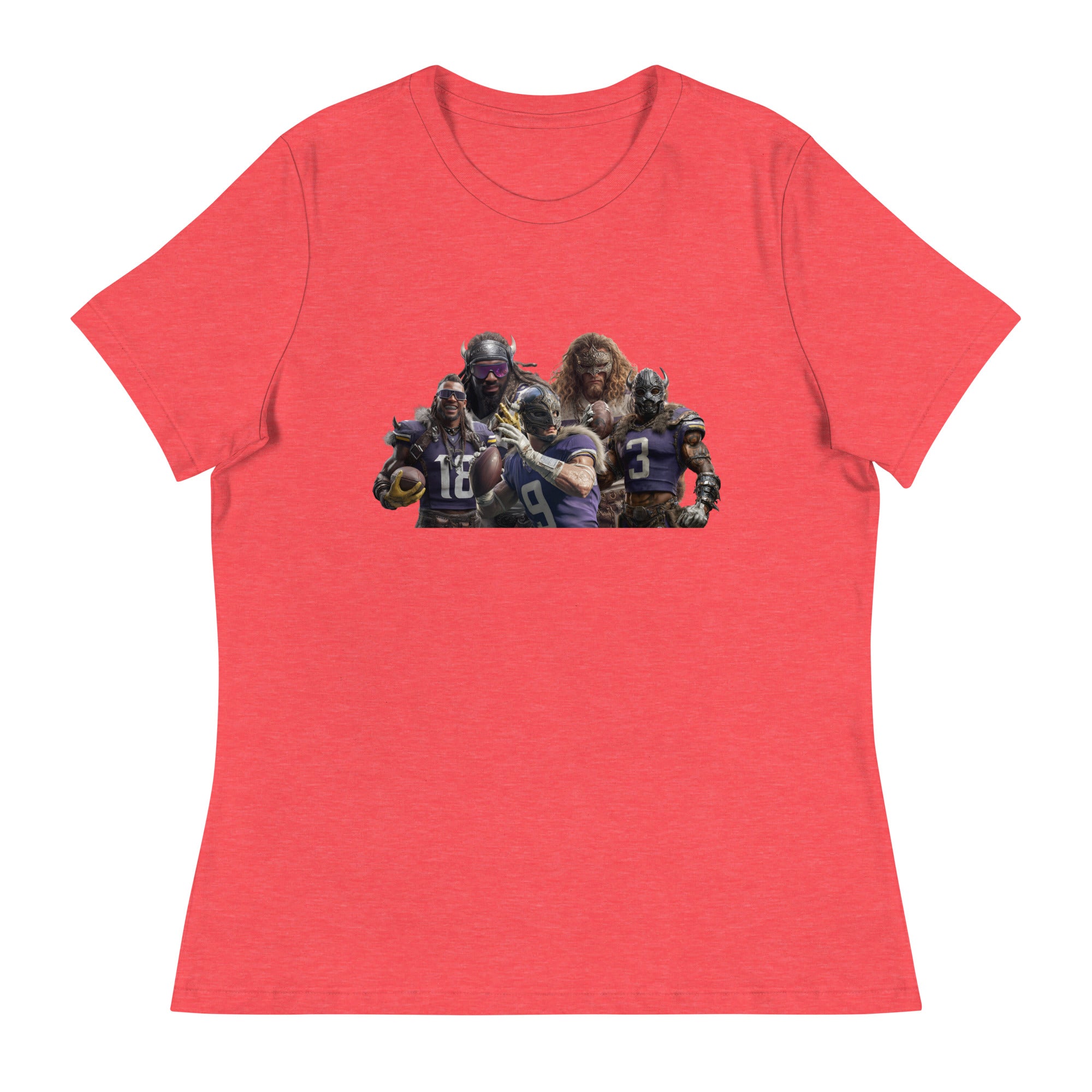 Viking 11 W Women's Relaxed T-Shirt Heather Red