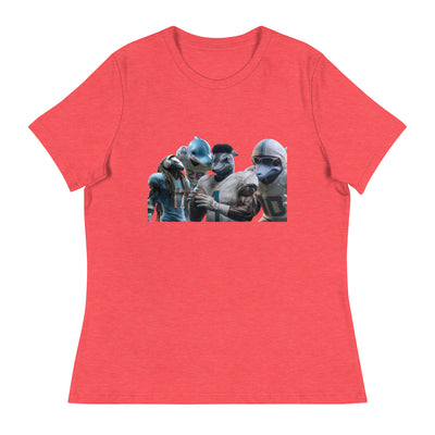 Dolphin 12 W Women's Relaxed T-Shirt Heather Red