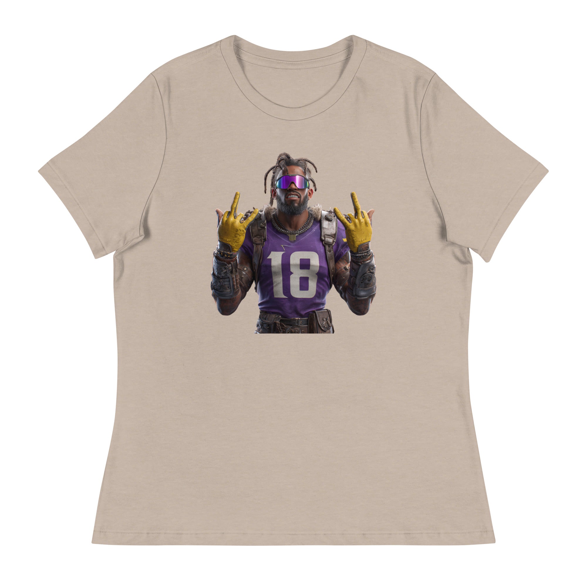 Viking 4 W Women's Relaxed T-Shirt Heather Stone