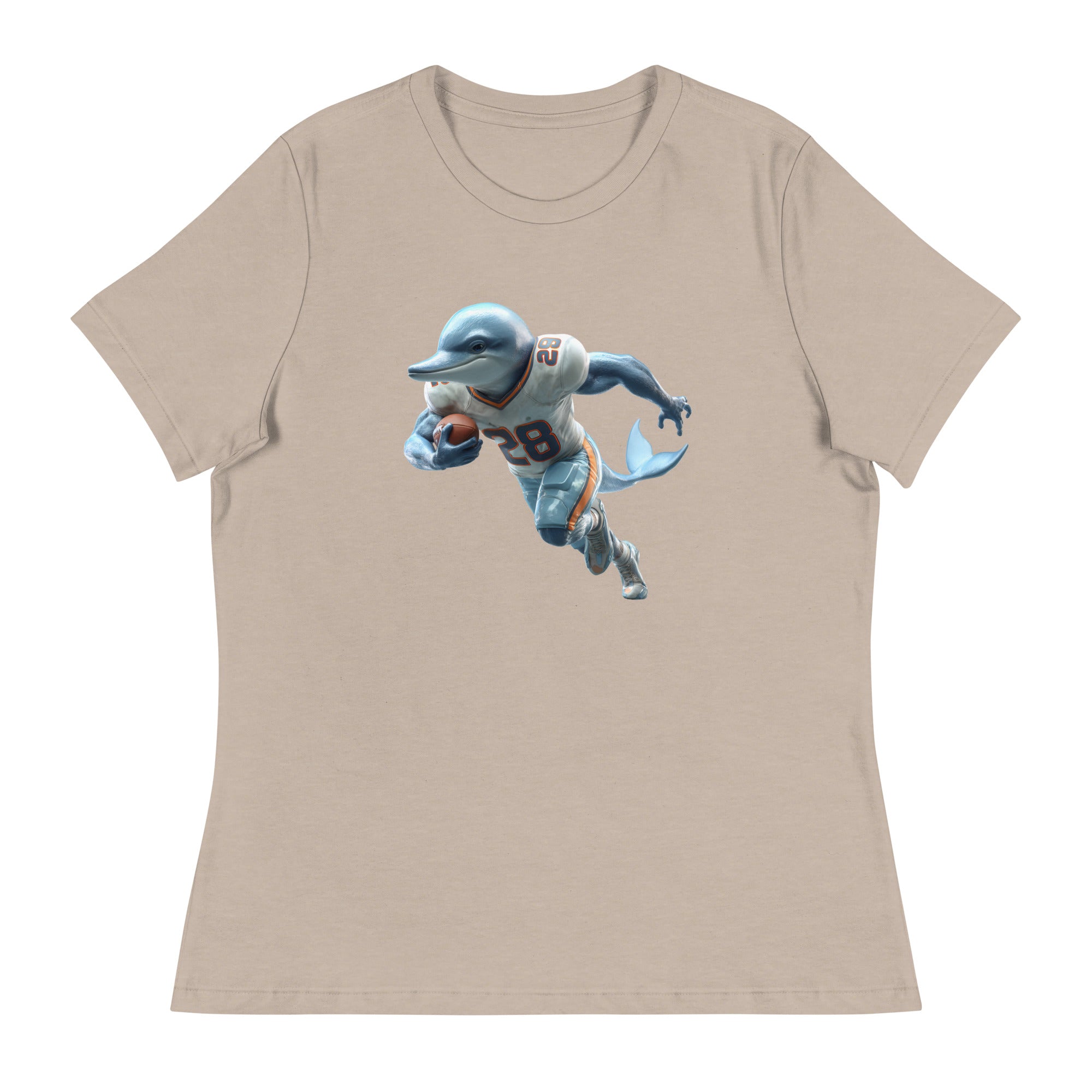 Dolphin 2 W Women's Relaxed T-Shirt Heather Stone