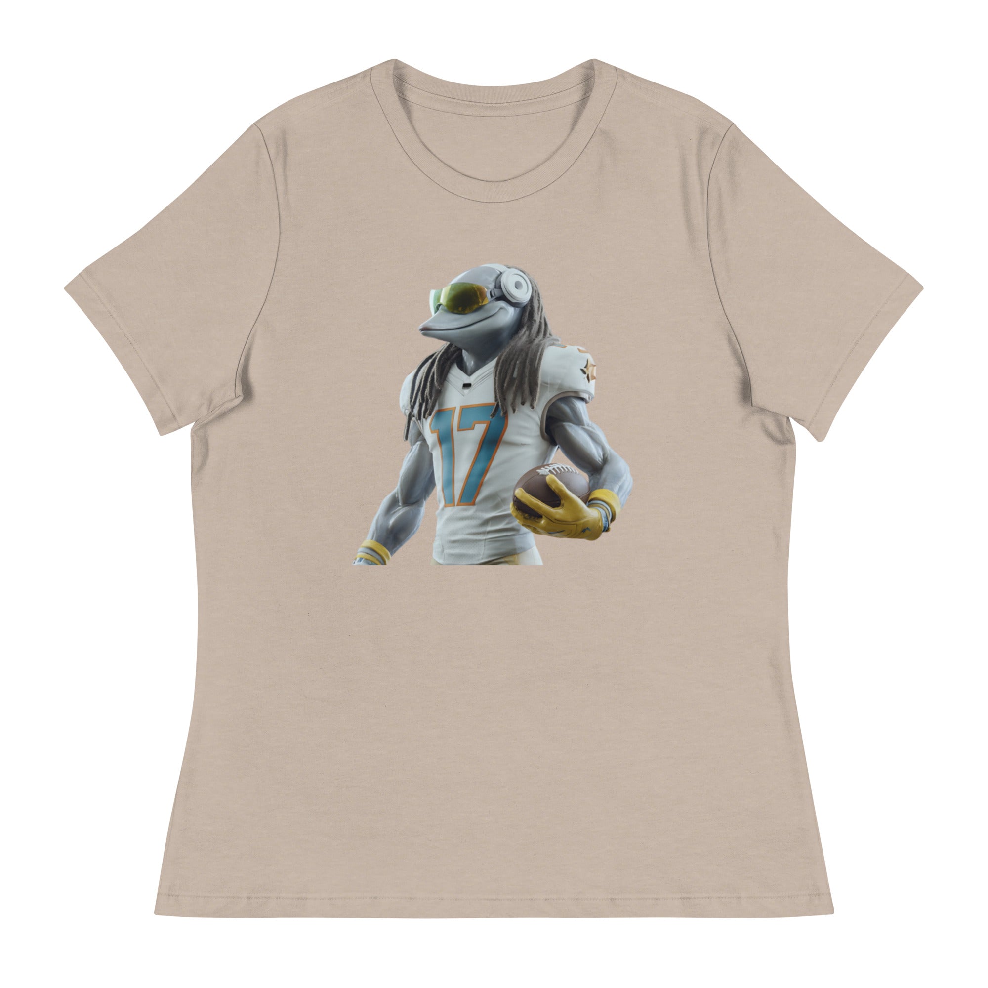 Dolphin 5 W Women's Relaxed T-Shirt Heather Stone