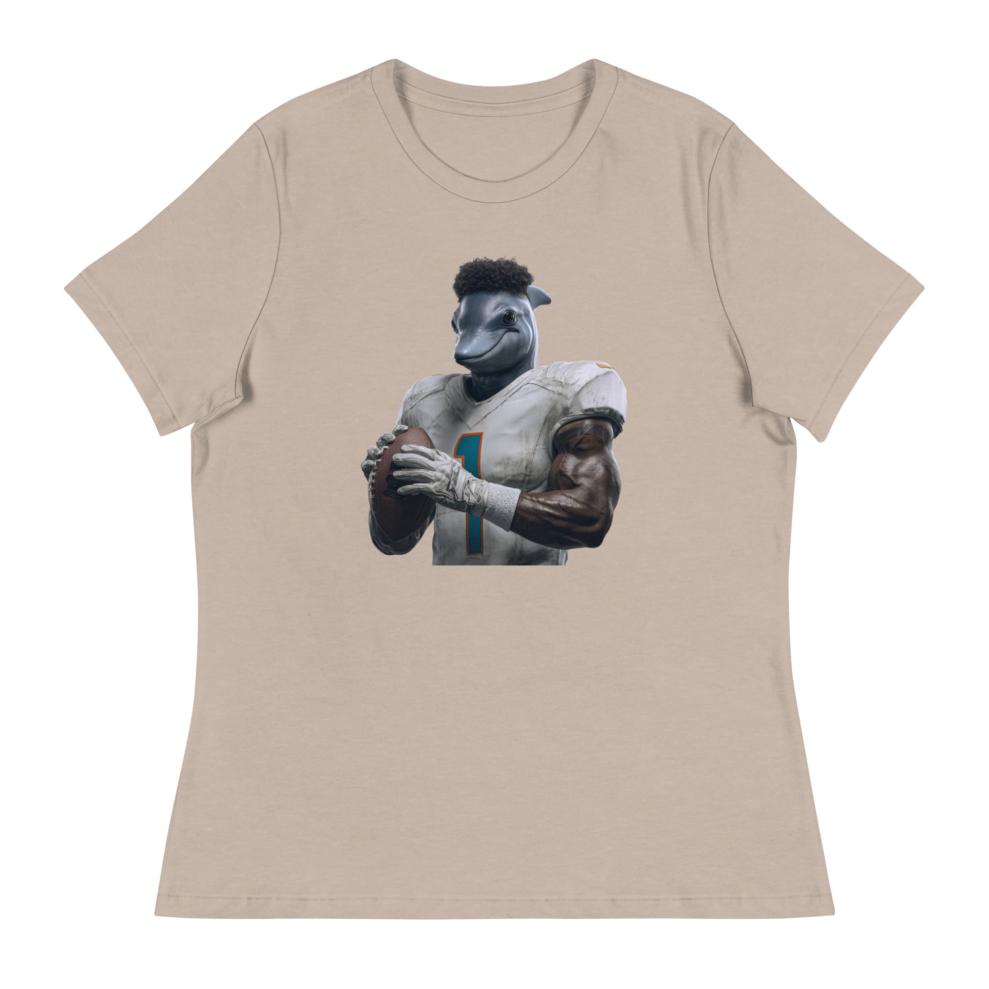 Dolphin 7 W Women's Relaxed T-Shirt Heather Stone