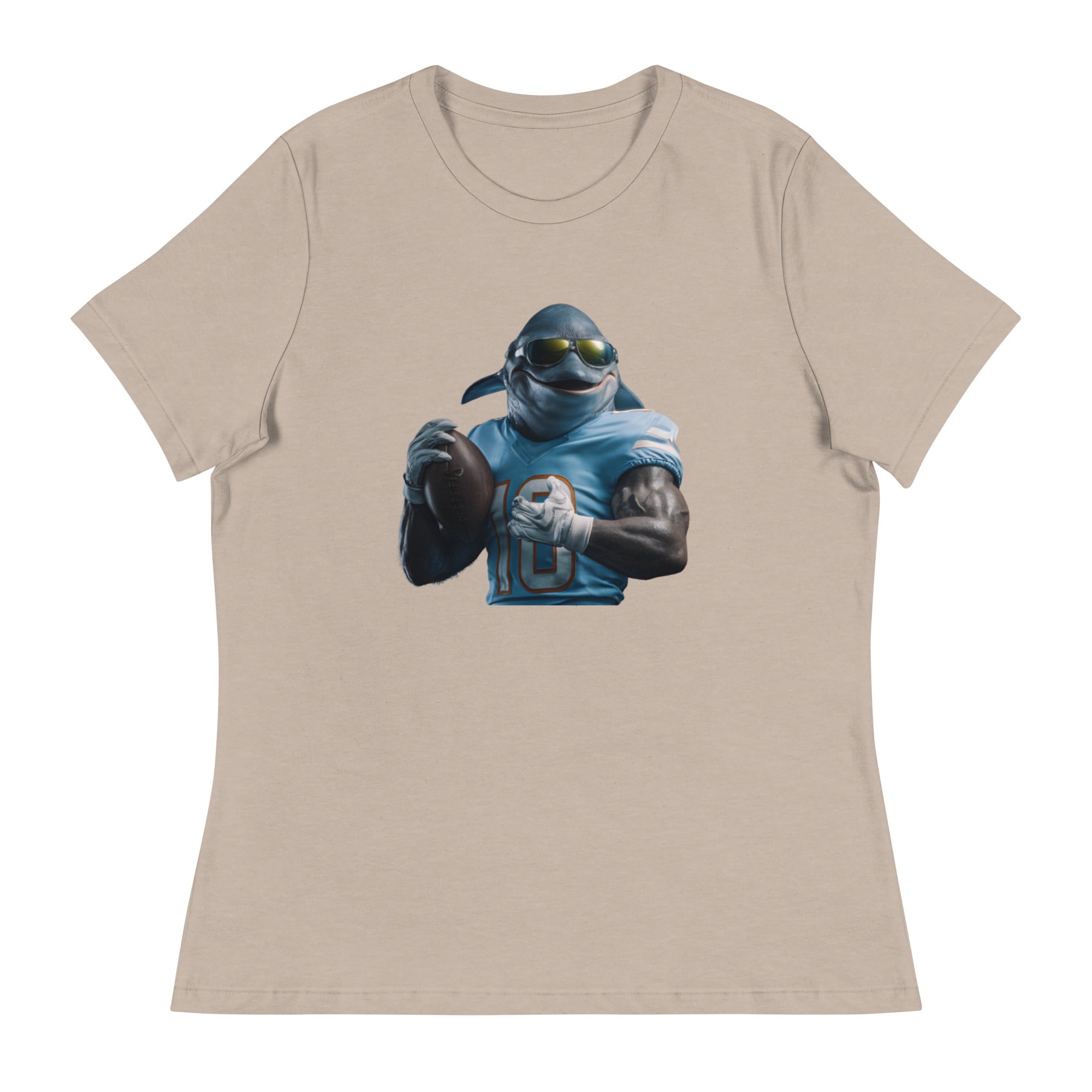 Dolphin 10 W Women's Relaxed T-Shirt Heather Stone