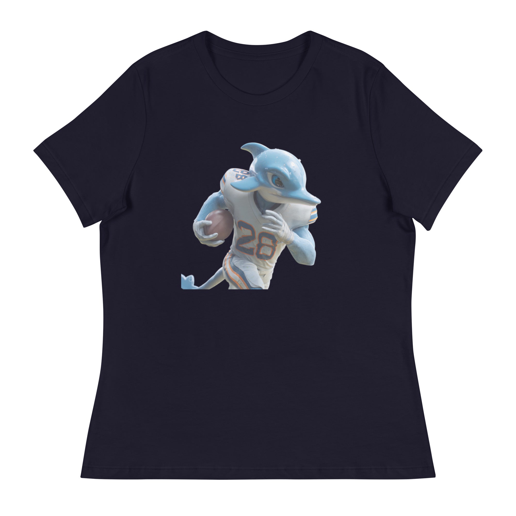 Dolphin 1 W Women's Relaxed T-Shirt Navy