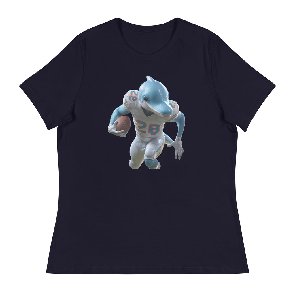 Dolphin 3 W Women's Relaxed T-Shirt Navy
