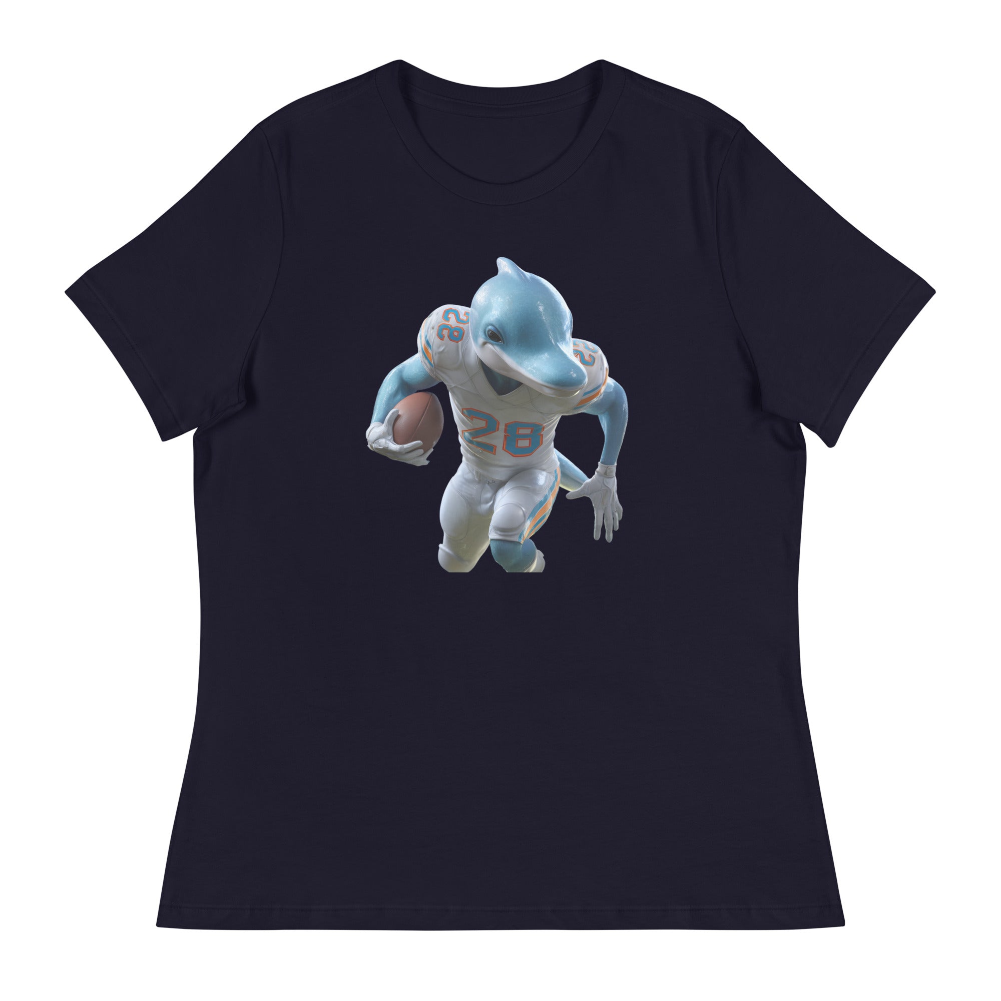 Dolphin 3 W Women's Relaxed T-Shirt Navy