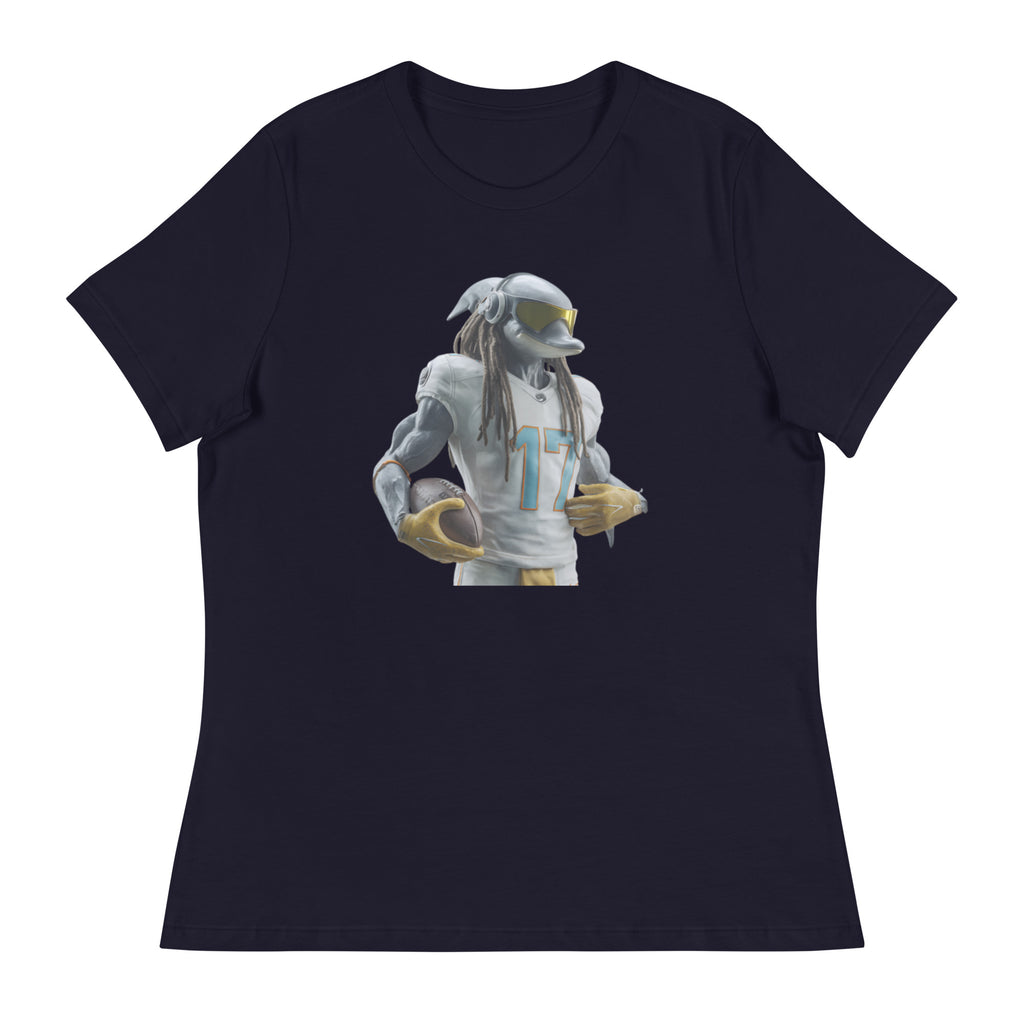 Dolphin 4 W Women's Relaxed T-Shirt Navy