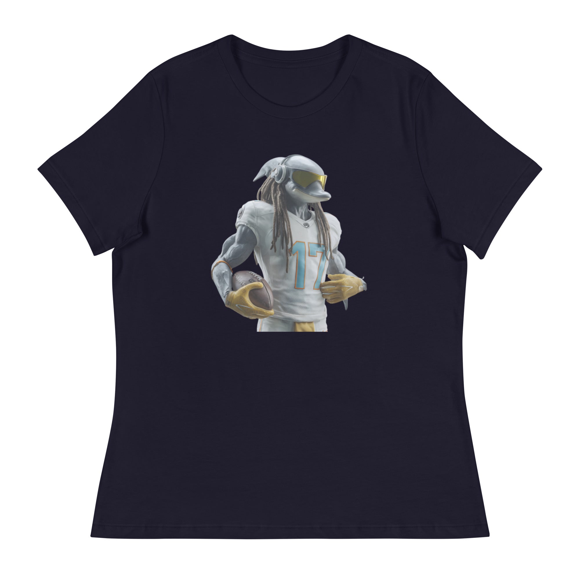 Dolphin 4 W Women's Relaxed T-Shirt Navy