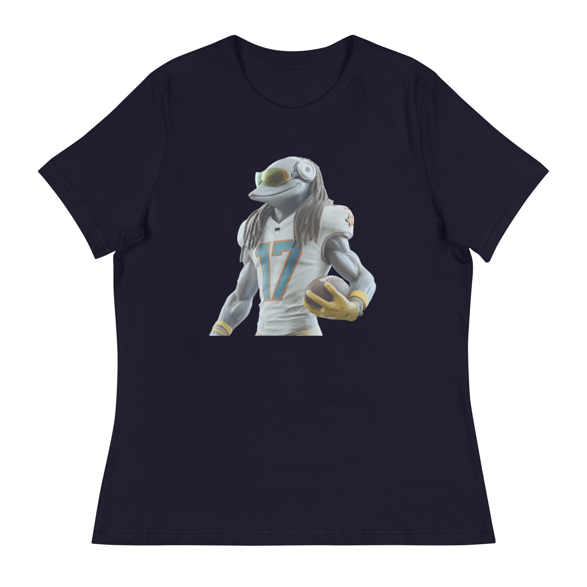 Dolphin 5 W Women's Relaxed T-Shirt Navy
