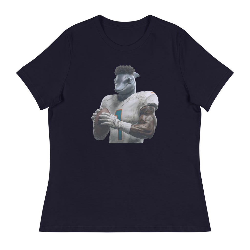 Dolphin 7 W Women's Relaxed T-Shirt Navy