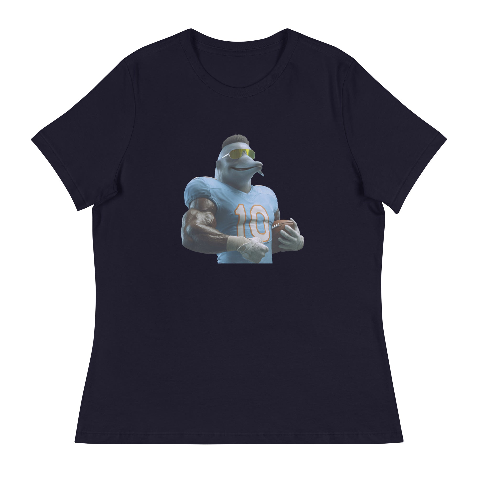 Dolphin 9 W Women's Relaxed T-Shirt Navy