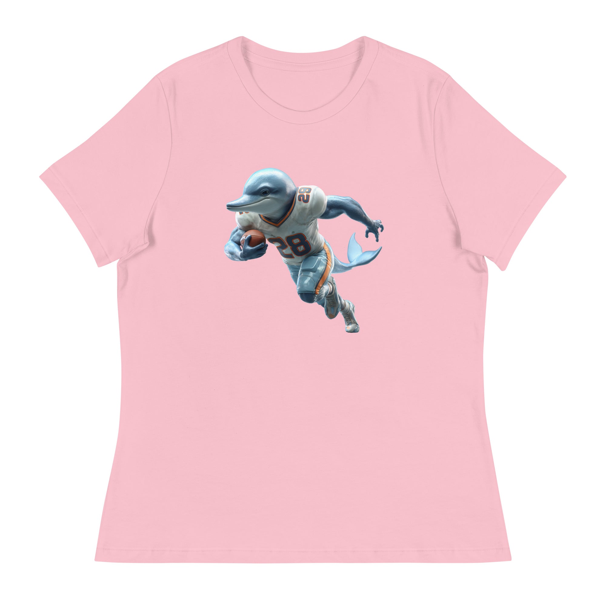 Dolphin 2 W Women's Relaxed T-Shirt Pink